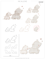 emmapünktchen ® DigiStamp - Nie alleine