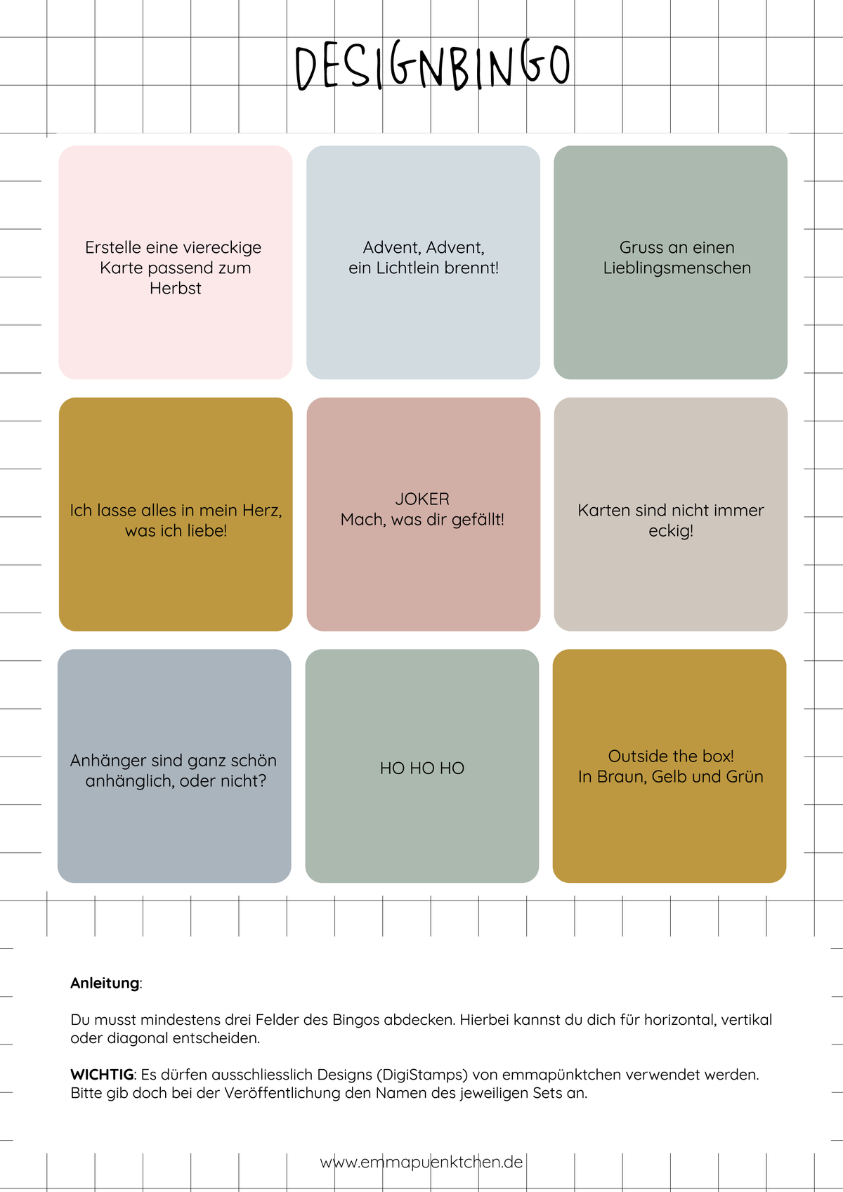 Designbingo - Challenge