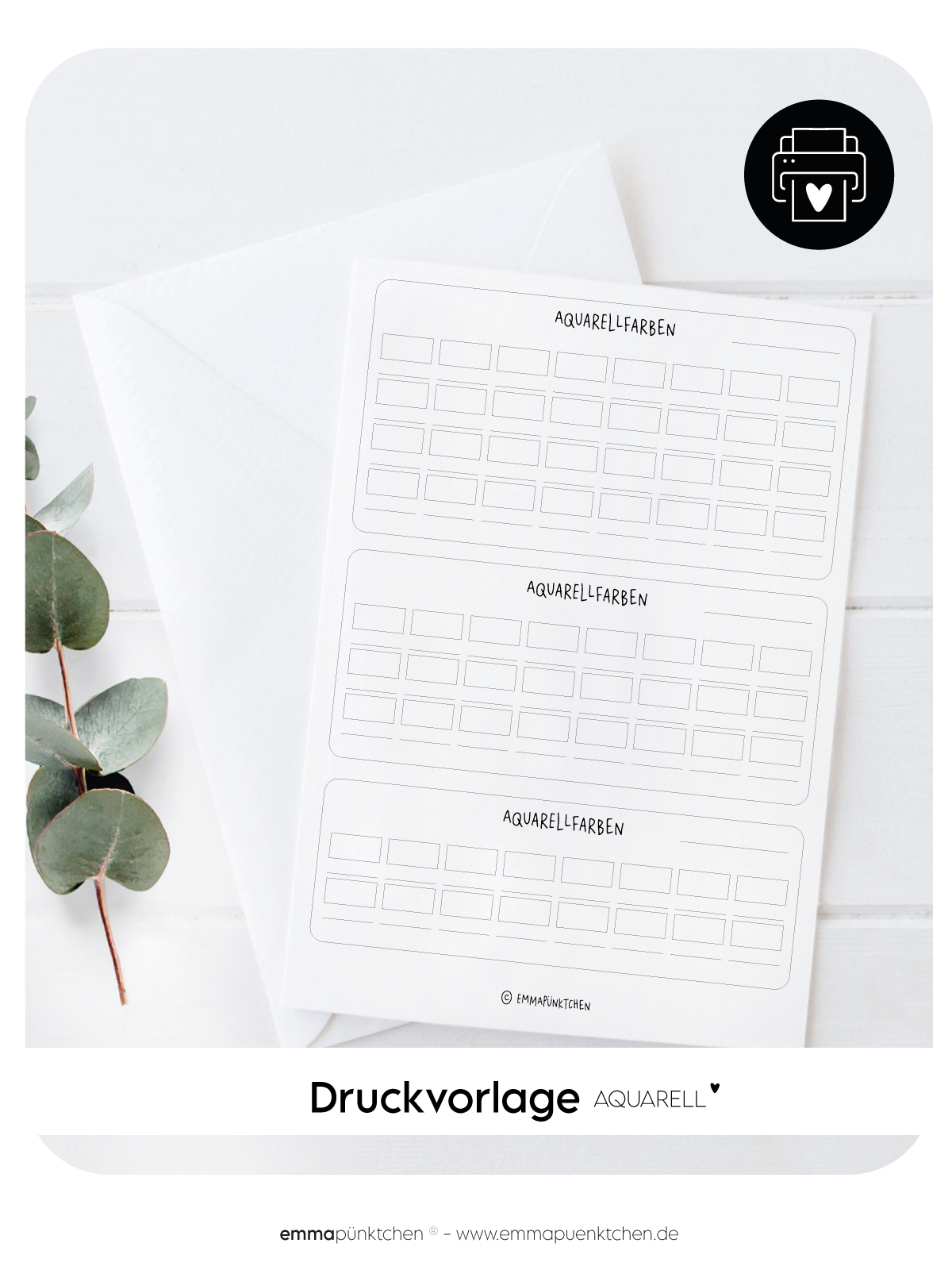 Aquarell Farbübersicht