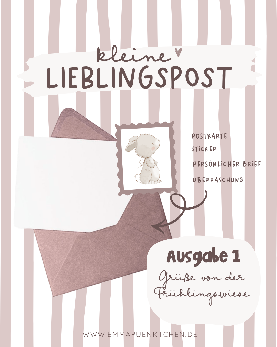 Deine kleine Lieblingspost - ein liebevoller Gruß für dich ♥︎
