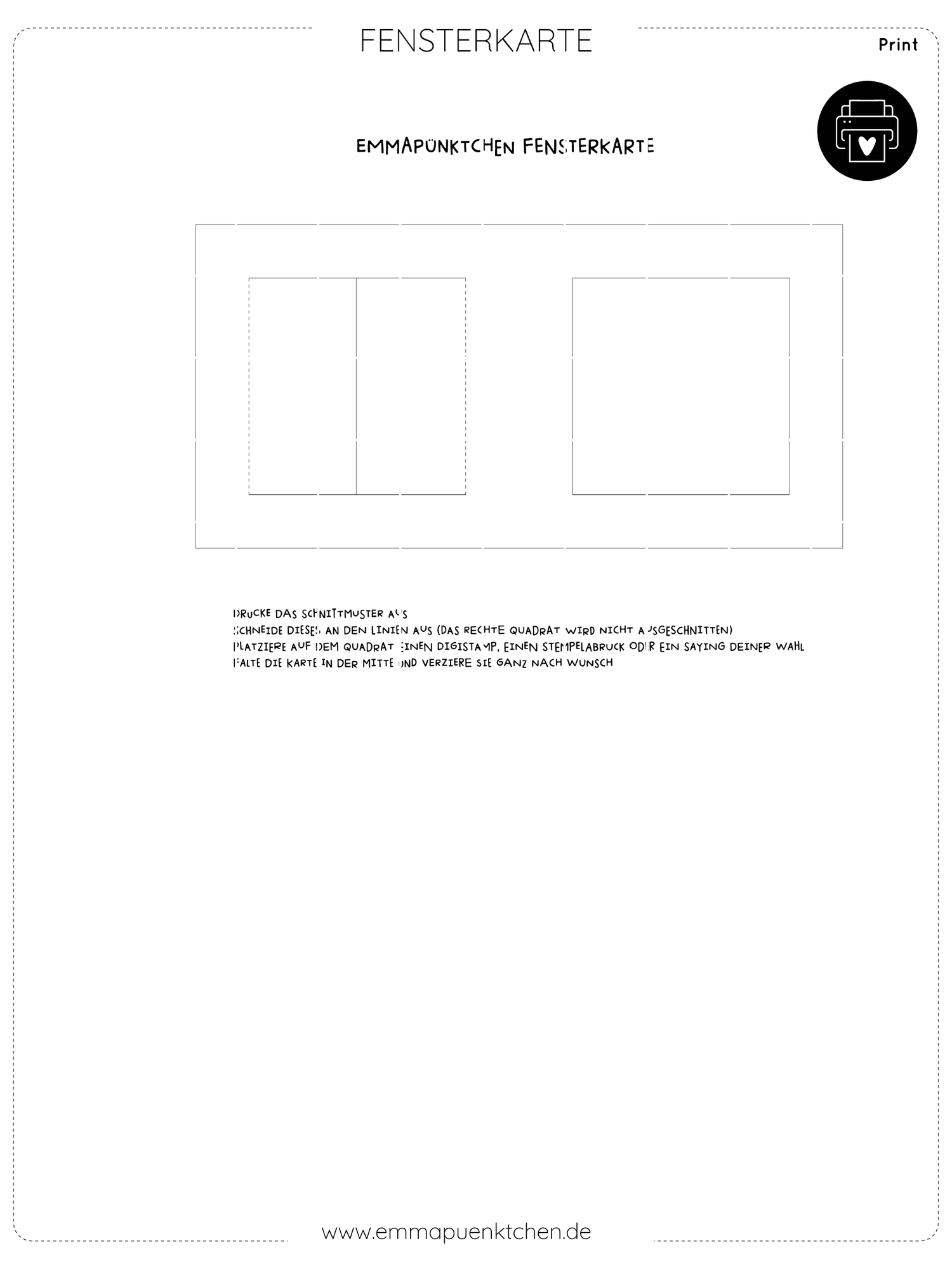 emmapünktchen ® craft template - school cone