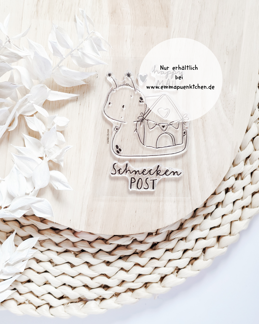 emmapünktchen - ClearStamp Schneckenpost