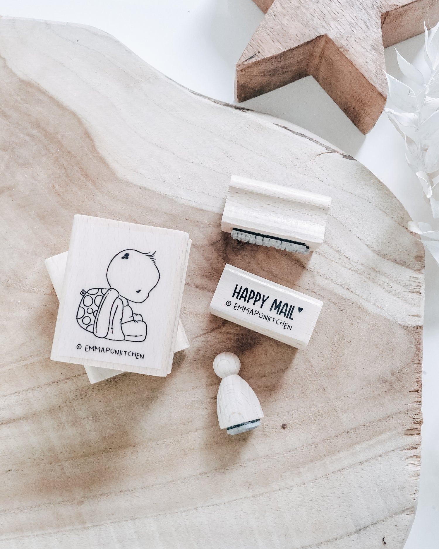 emmapünktchen ® - Holzstempel HAPPY MAIL