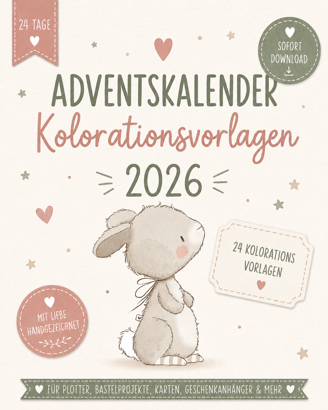 emmapünktchen ® - Adventskalender 2026 Kolorationsvorlagen