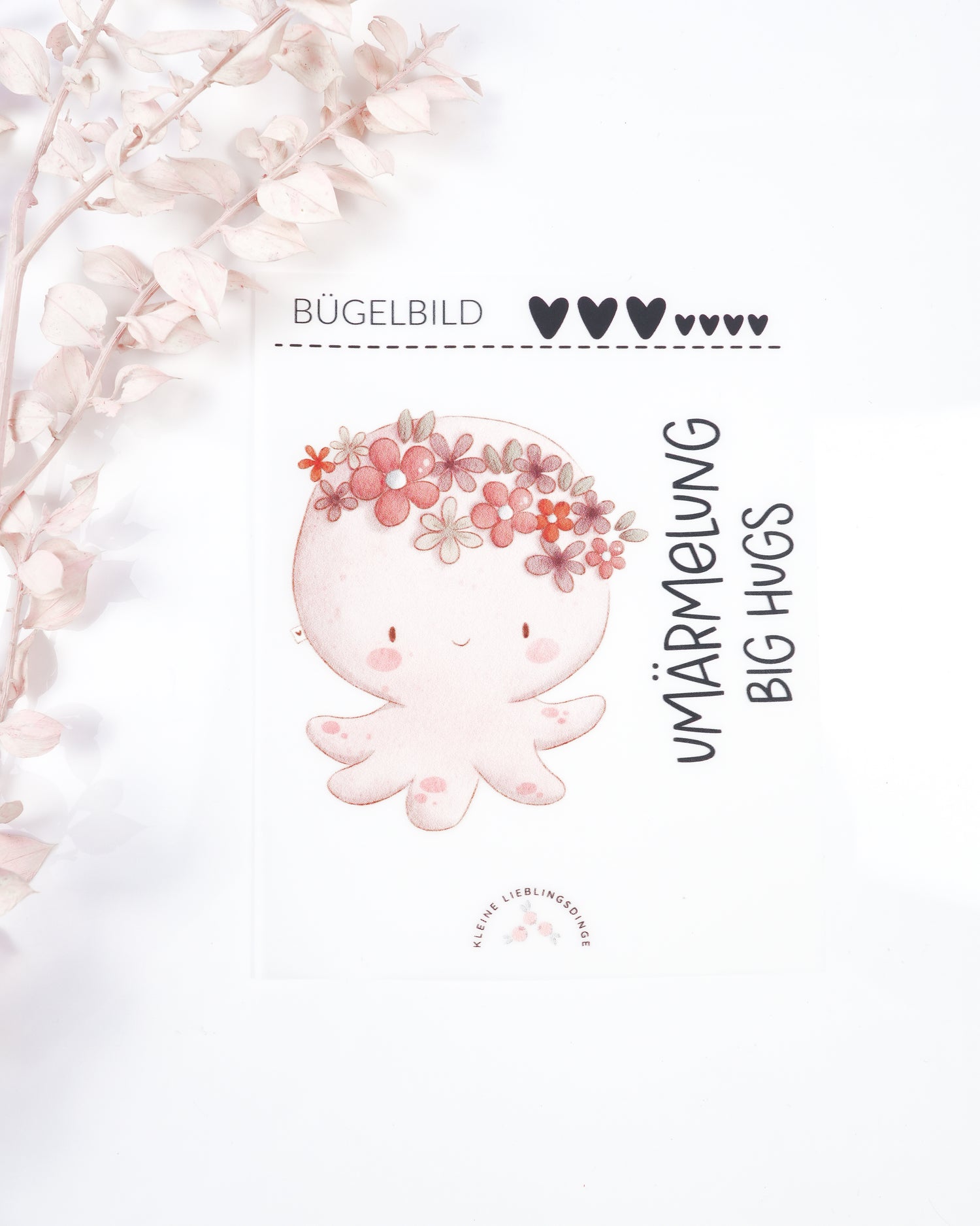 emmapünktchen ® Bügelbild randlos Umärmelung