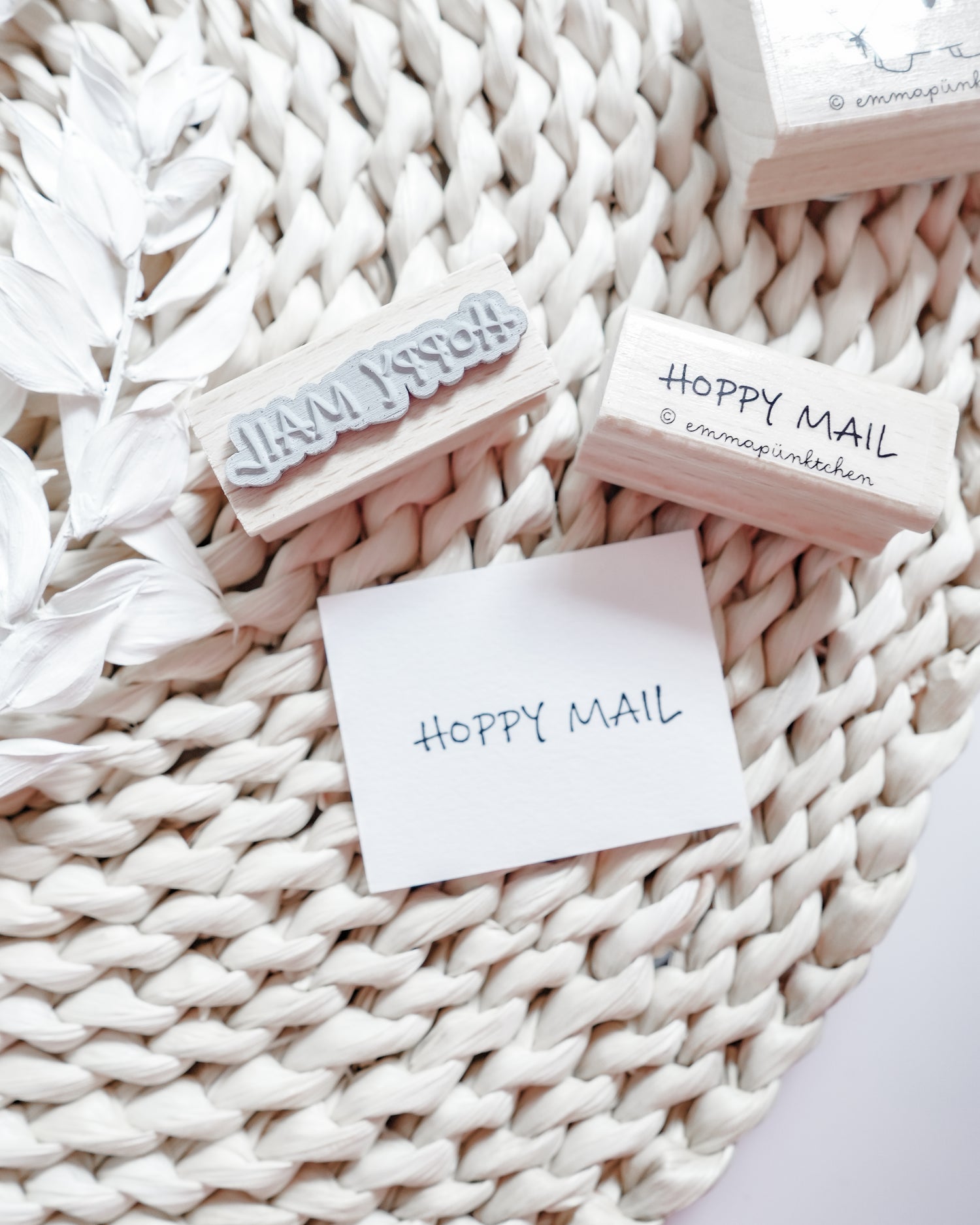emmapünktchen ® - Holzstempel HOPPY MAIL