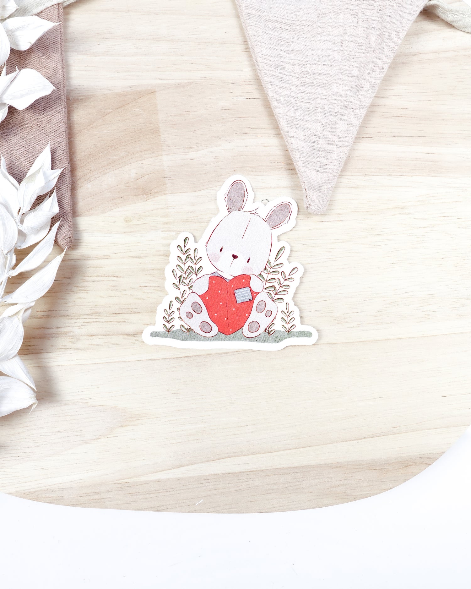 emmapünktchen ®  - Sticker Weiss Herzchen
