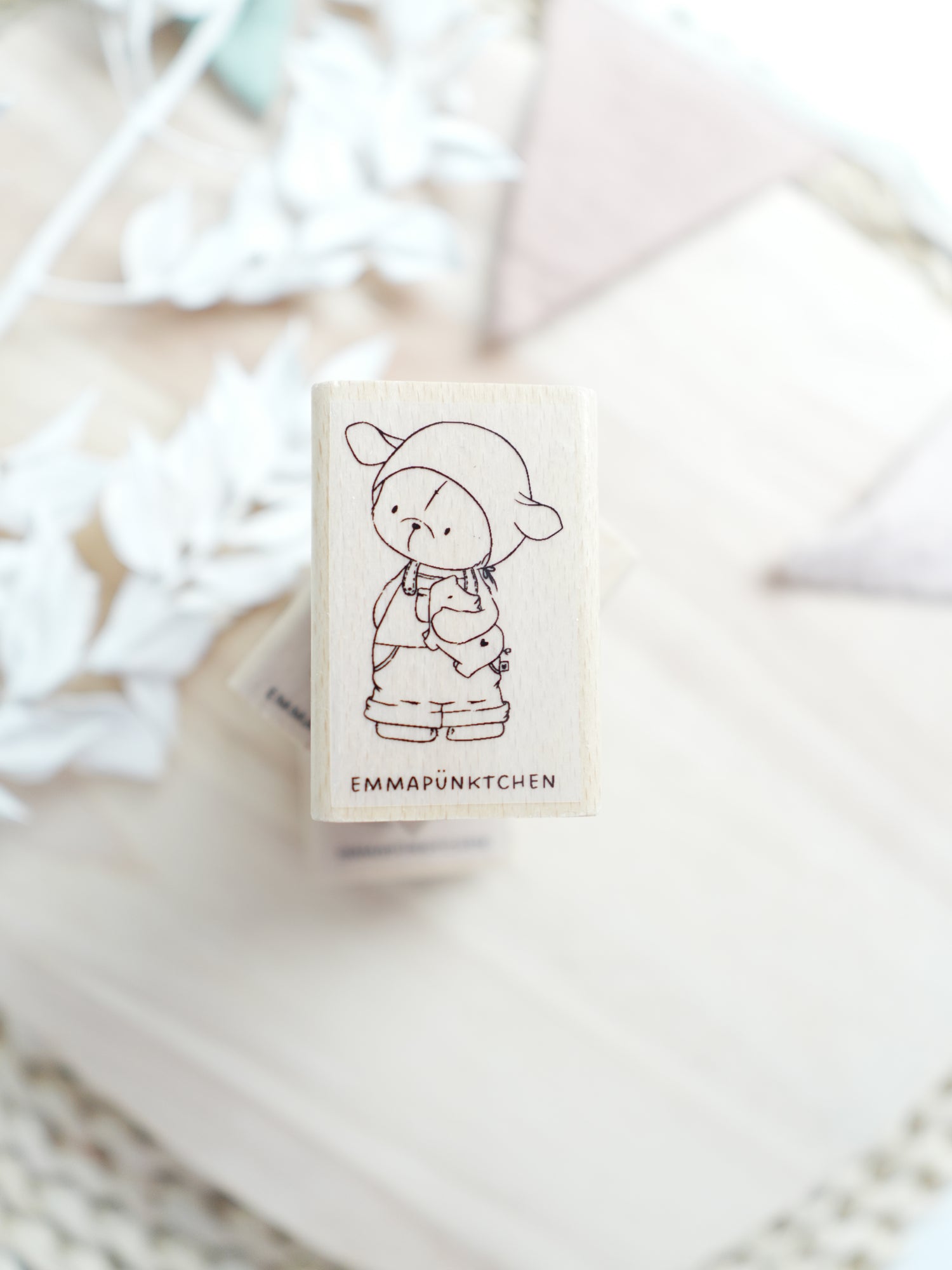 emmapünktchen ® - Holzstempel Schweinebär