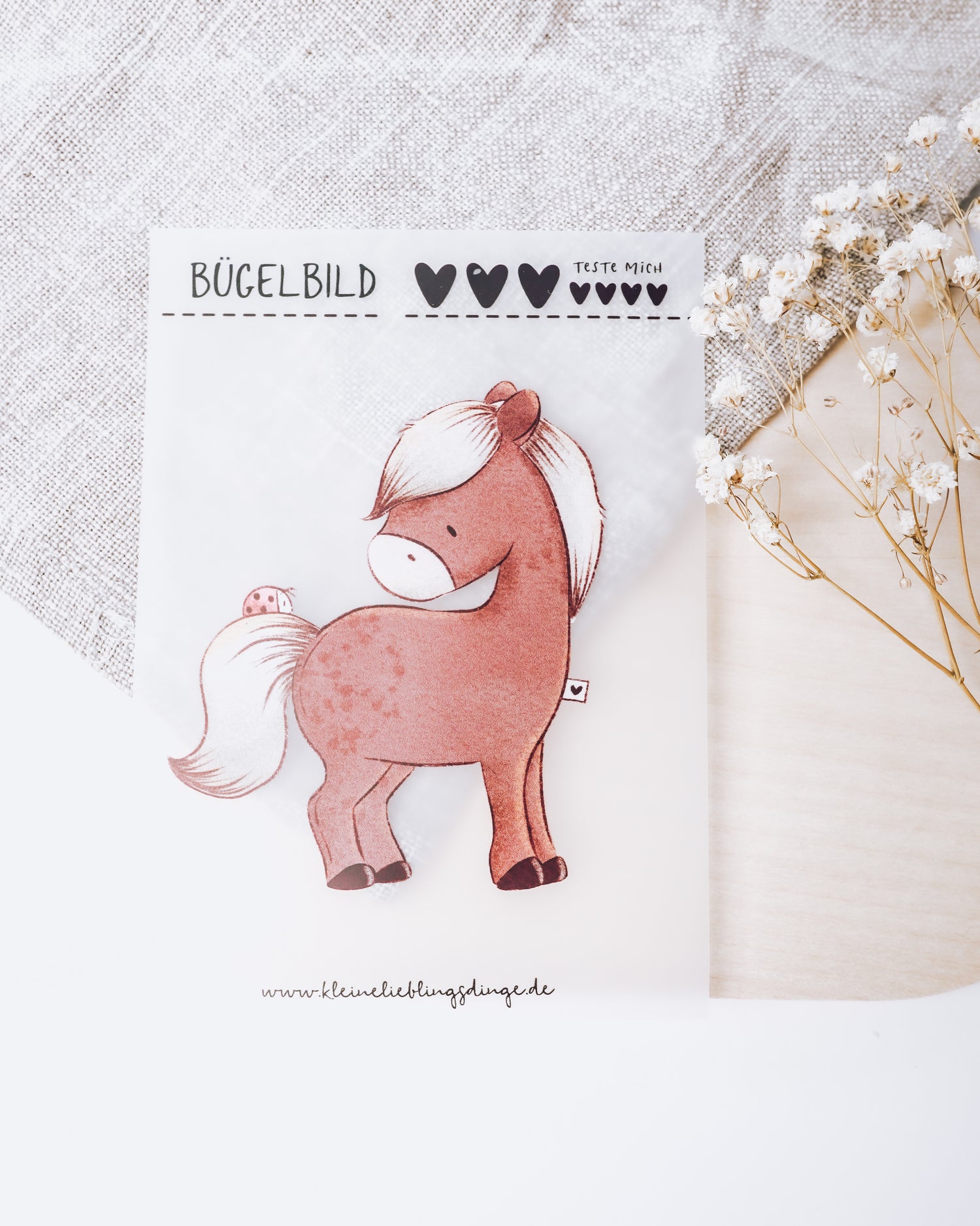 emmapünktchen ® Bügelbild randlos Pferdchen