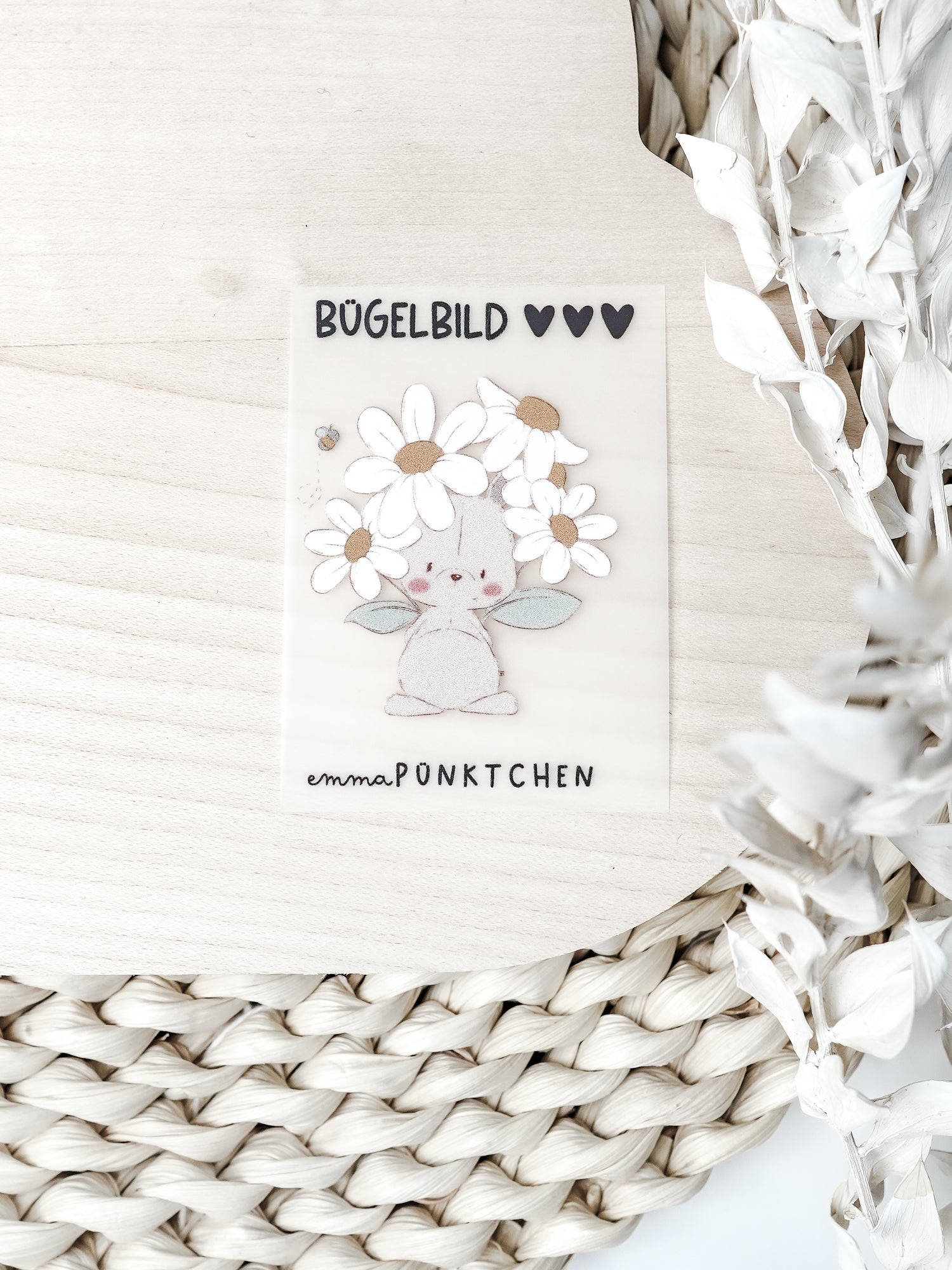 emmapünktchen ® Bügelbild randlos mini Margaritchen