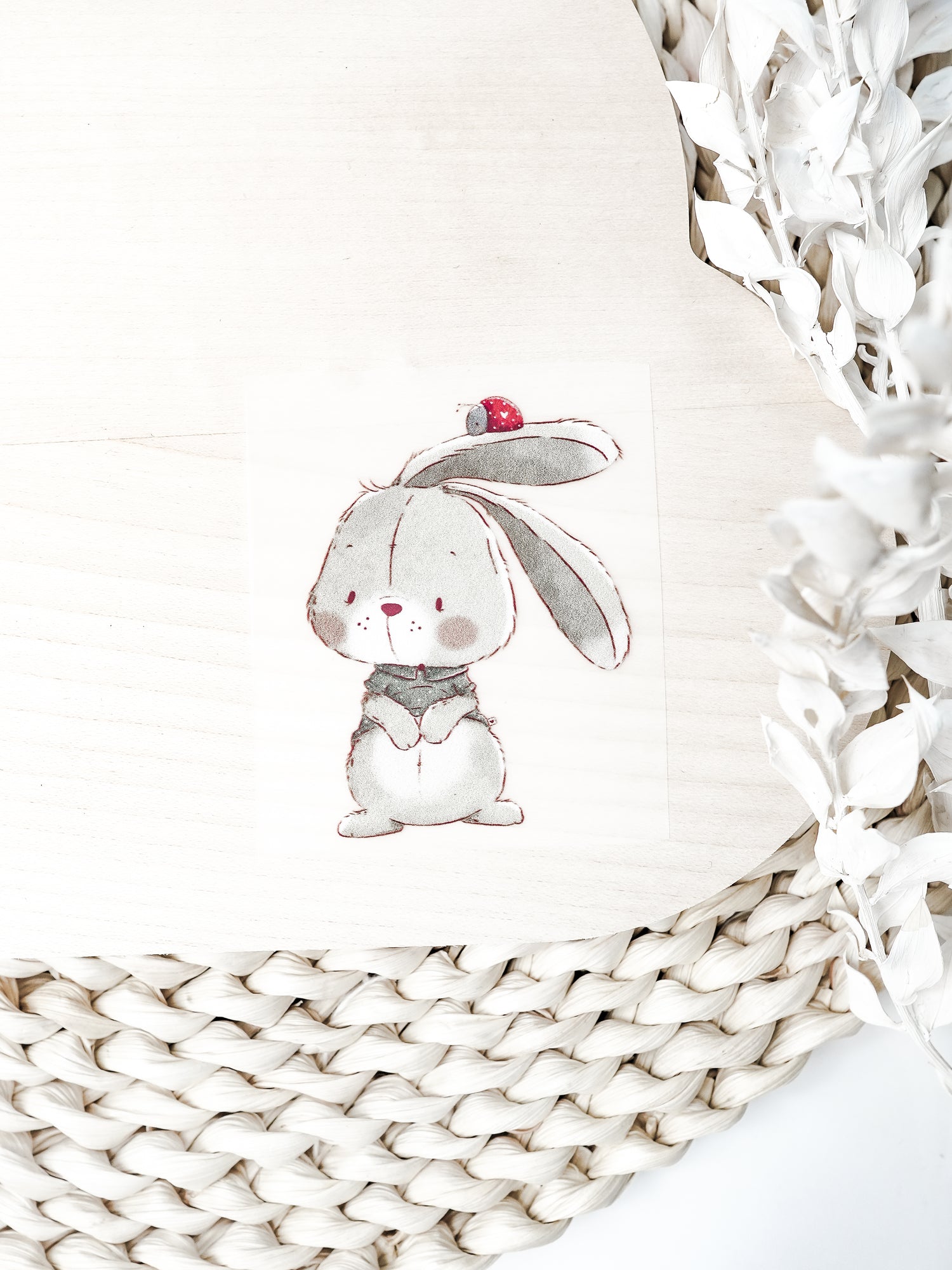emmapünktchen ® Bügelbild randlos mini Hase Junge