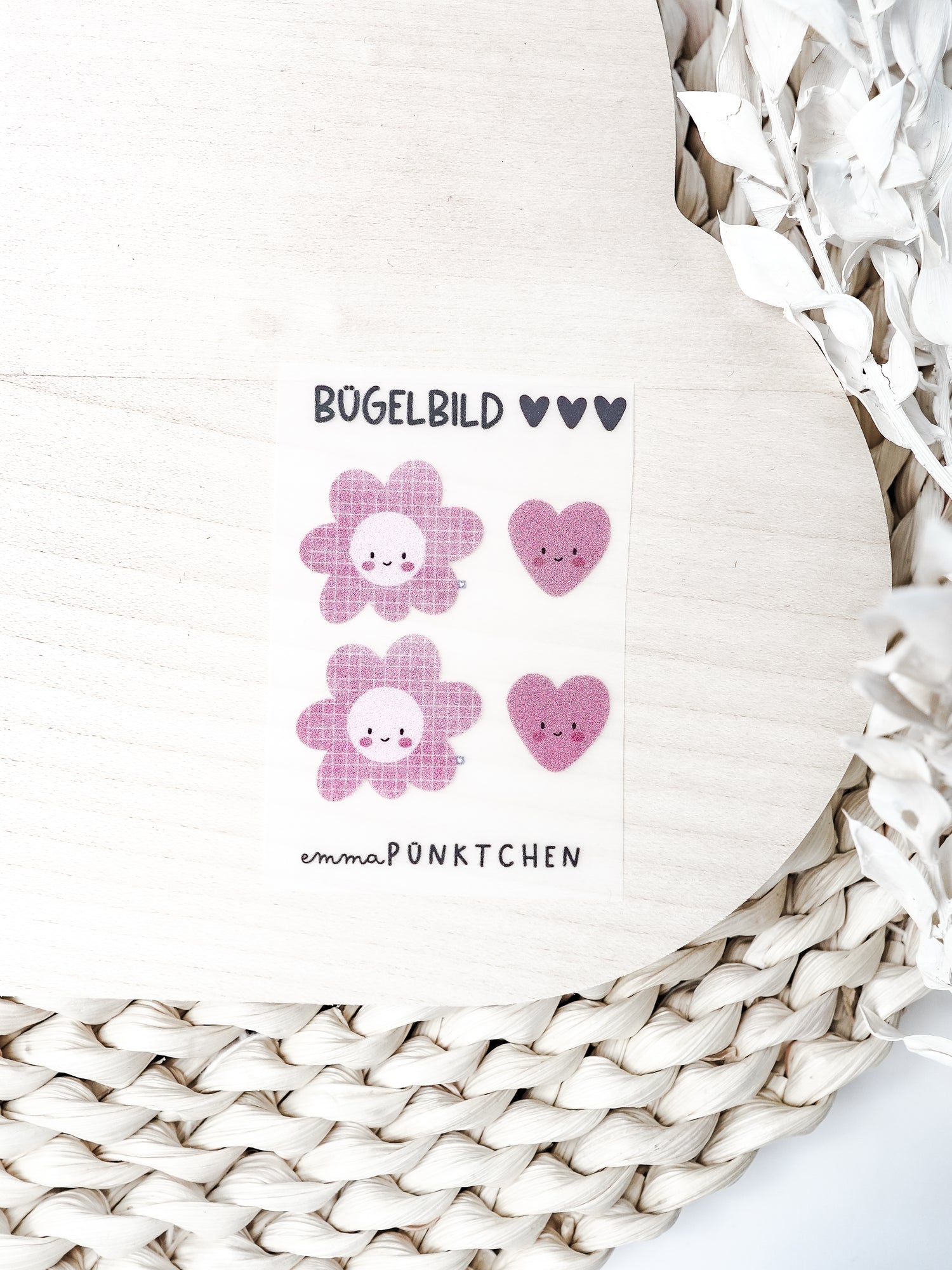 emmapünktchen ® Bügelbild randlos mini Blümchen