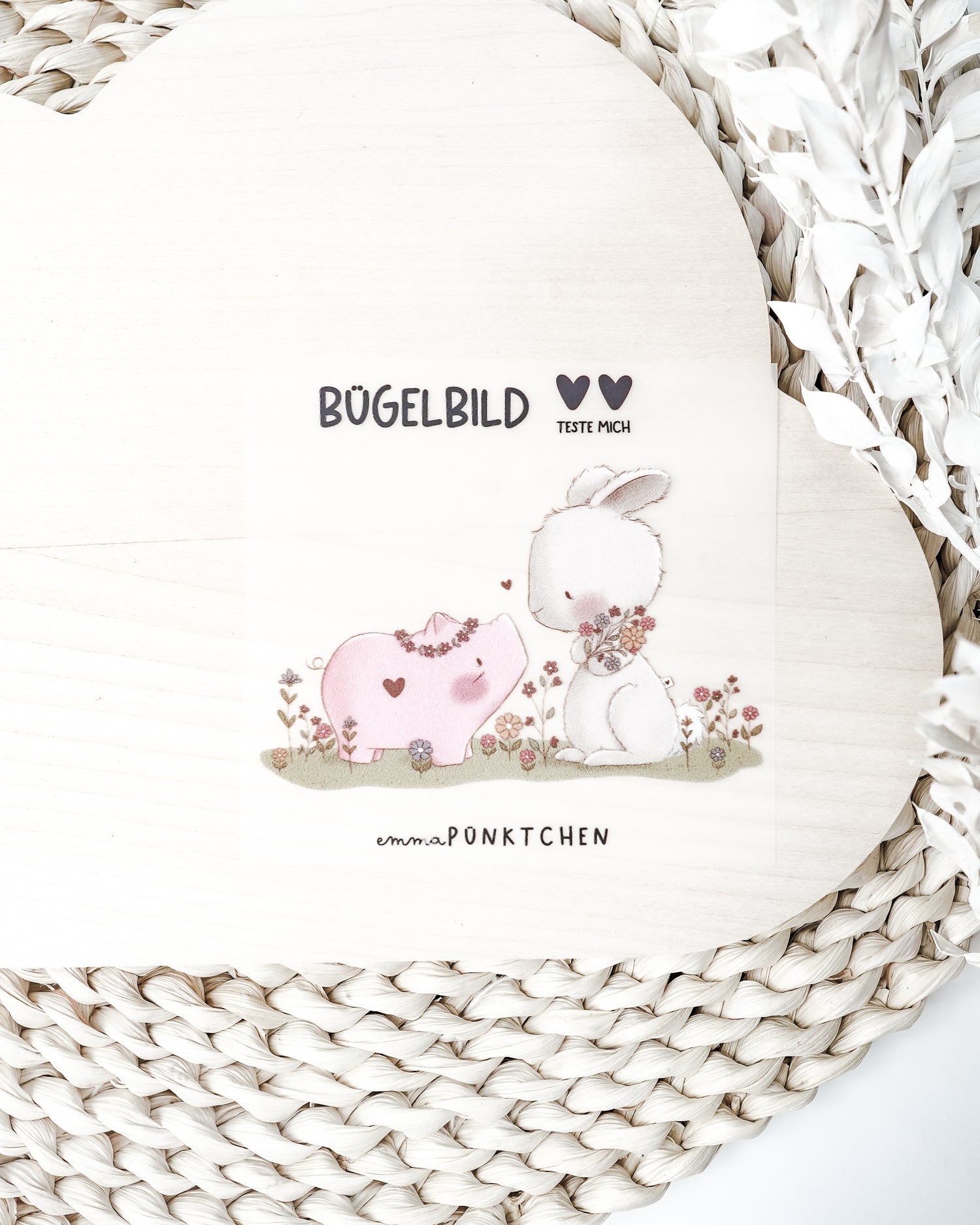 emmapünktchen ® Bügelbild randlos Frühlingswiese