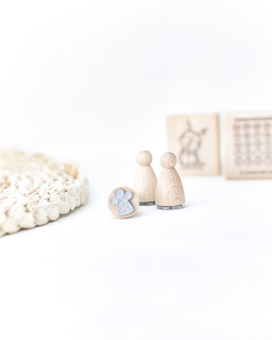 emmapünktchen ® - Holzstempel Engelchen 3er Set