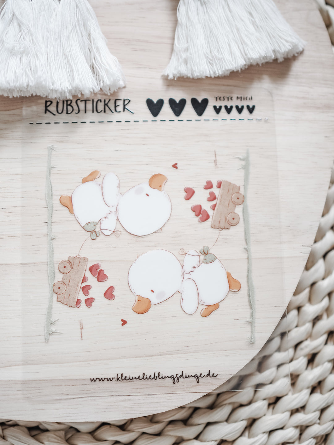 emmapünktchen ®  - RubSticker Liebdichentchen