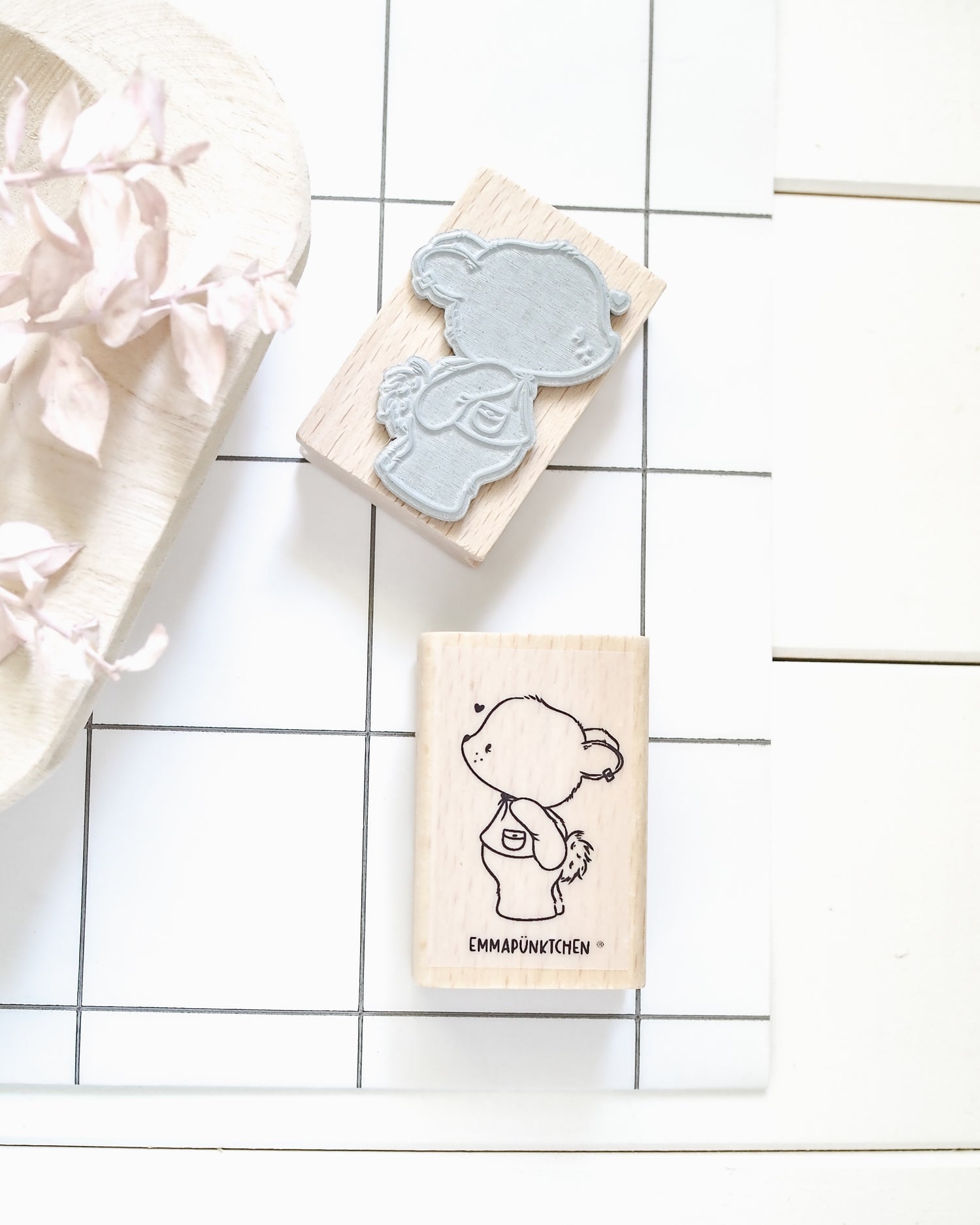 emmapünktchen ® Holzstempel - Häschen