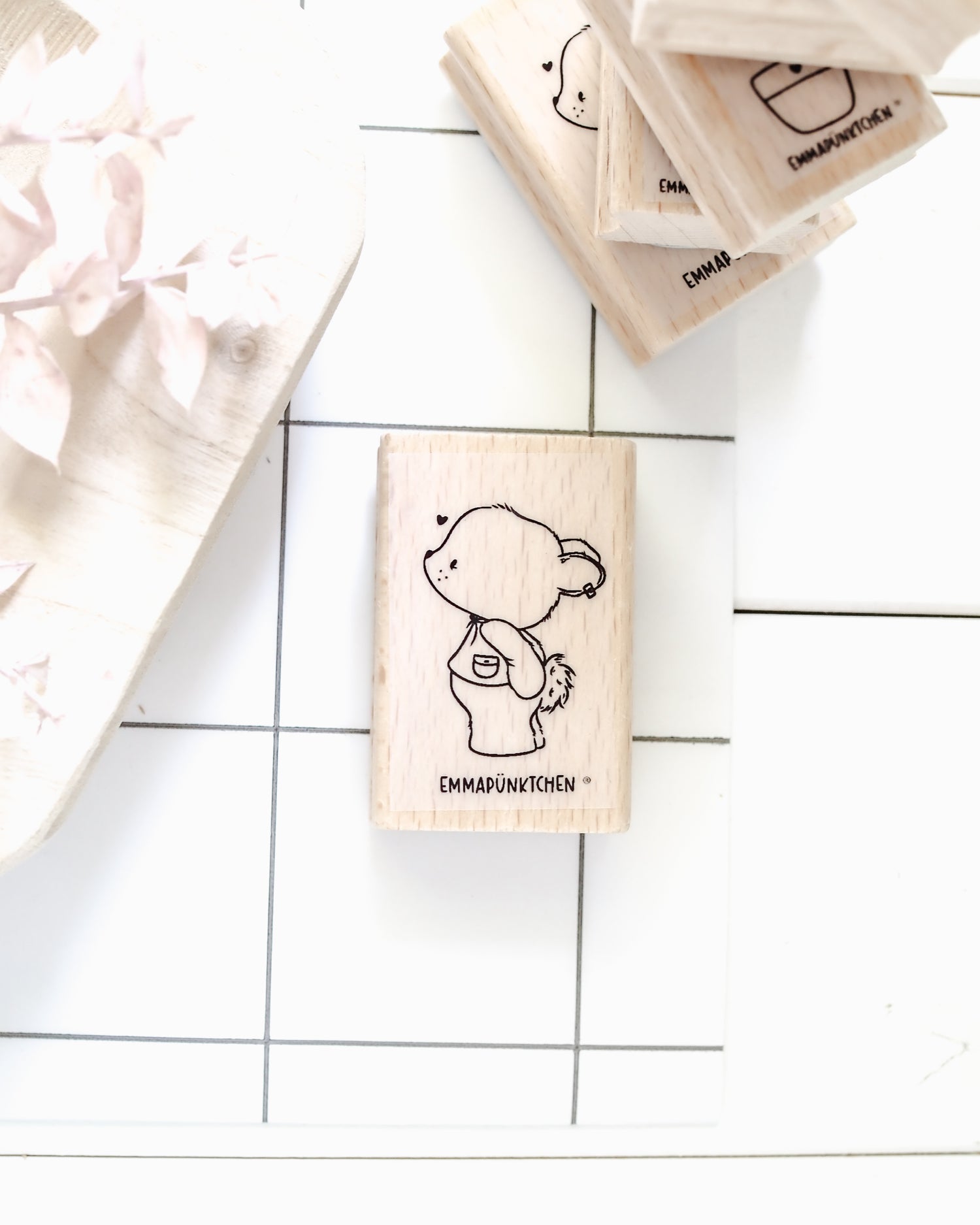 emmapünktchen ® Holzstempel - Häschen