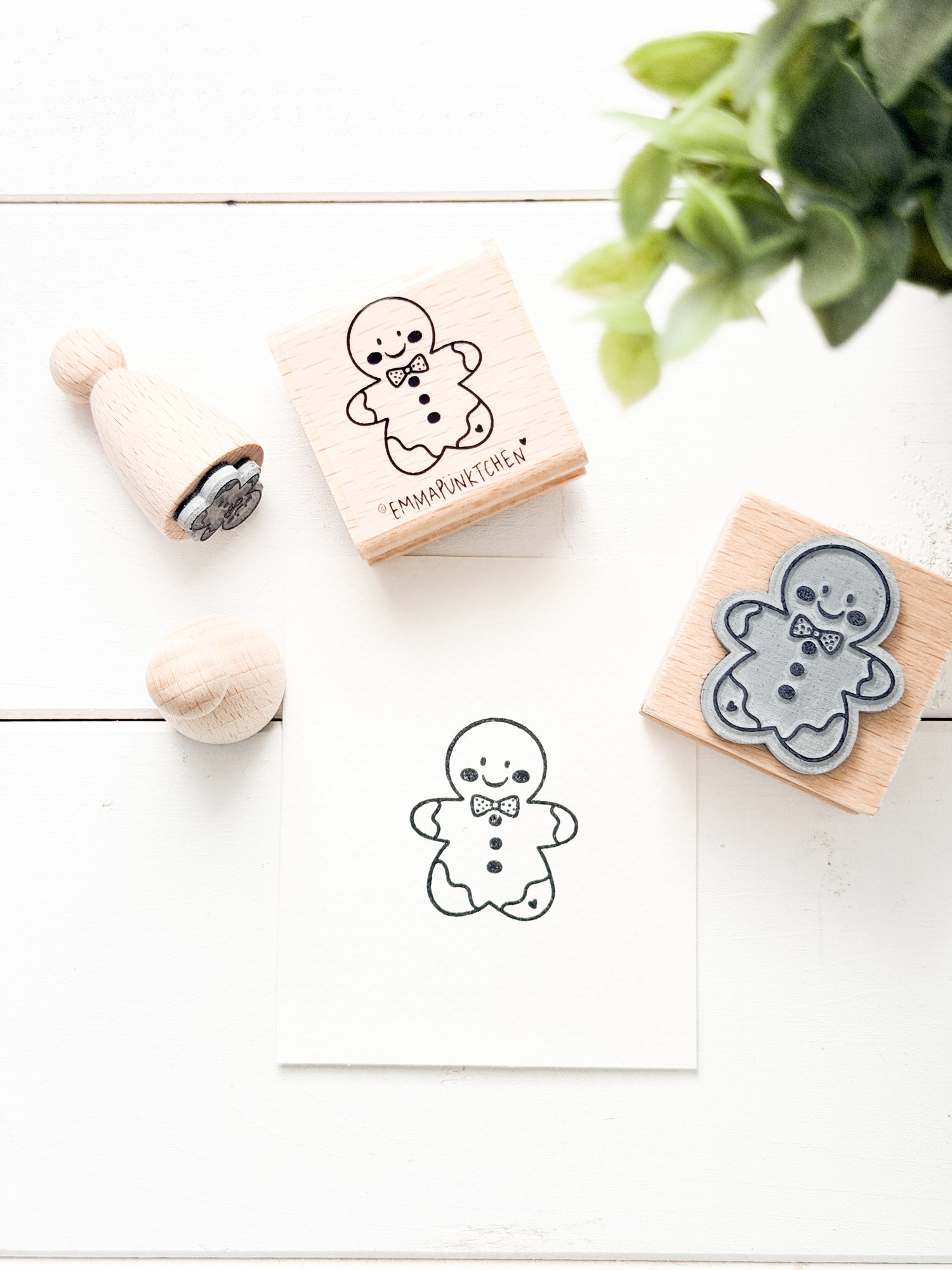 emmapünktchen ® Holzstempel - Lebkuchenmännchen