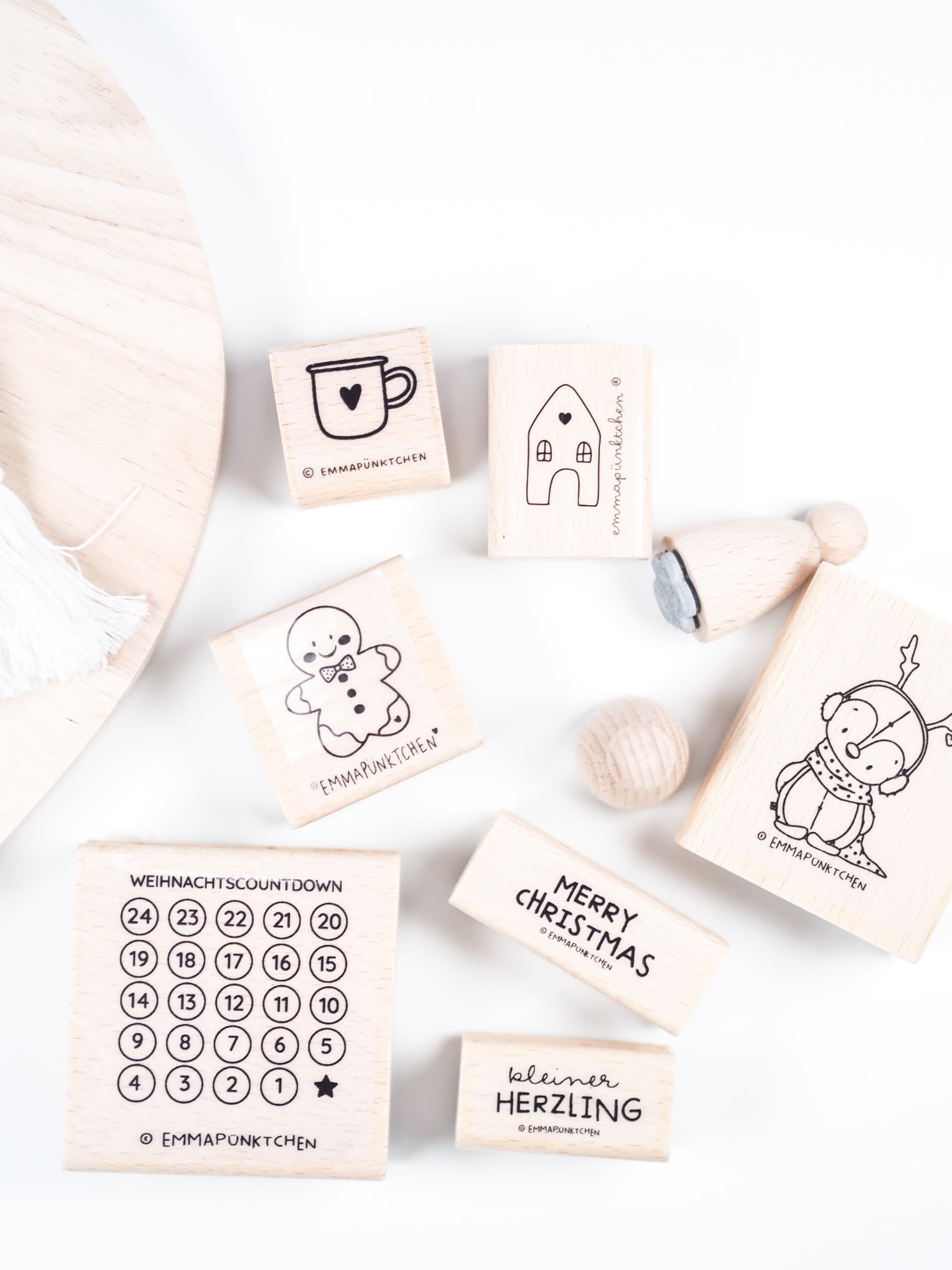 emmapünktchen ® Holzstempel - Lebkuchenmännchen