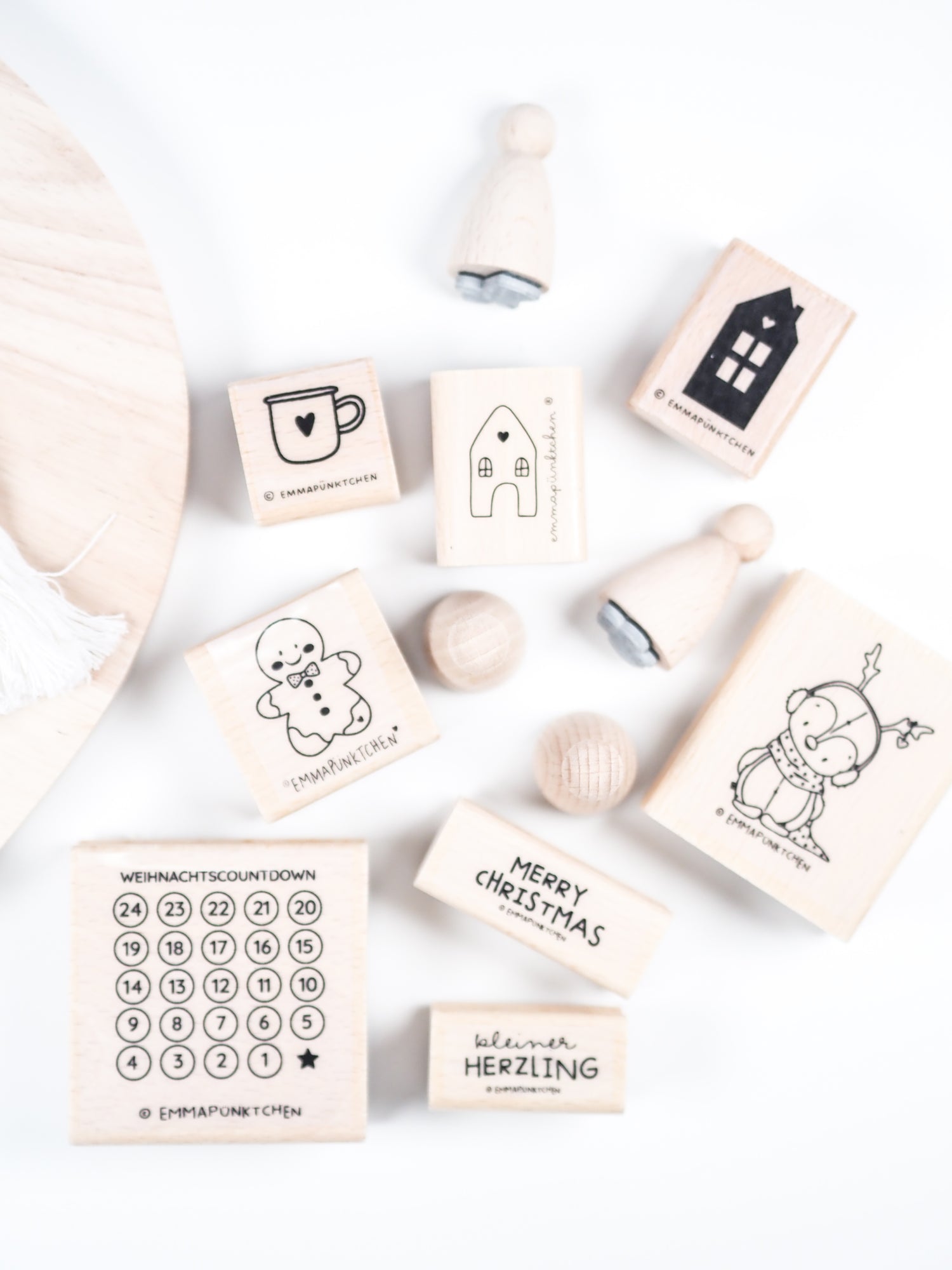 emmapünktchen - Holzstempel Pinguinwinter