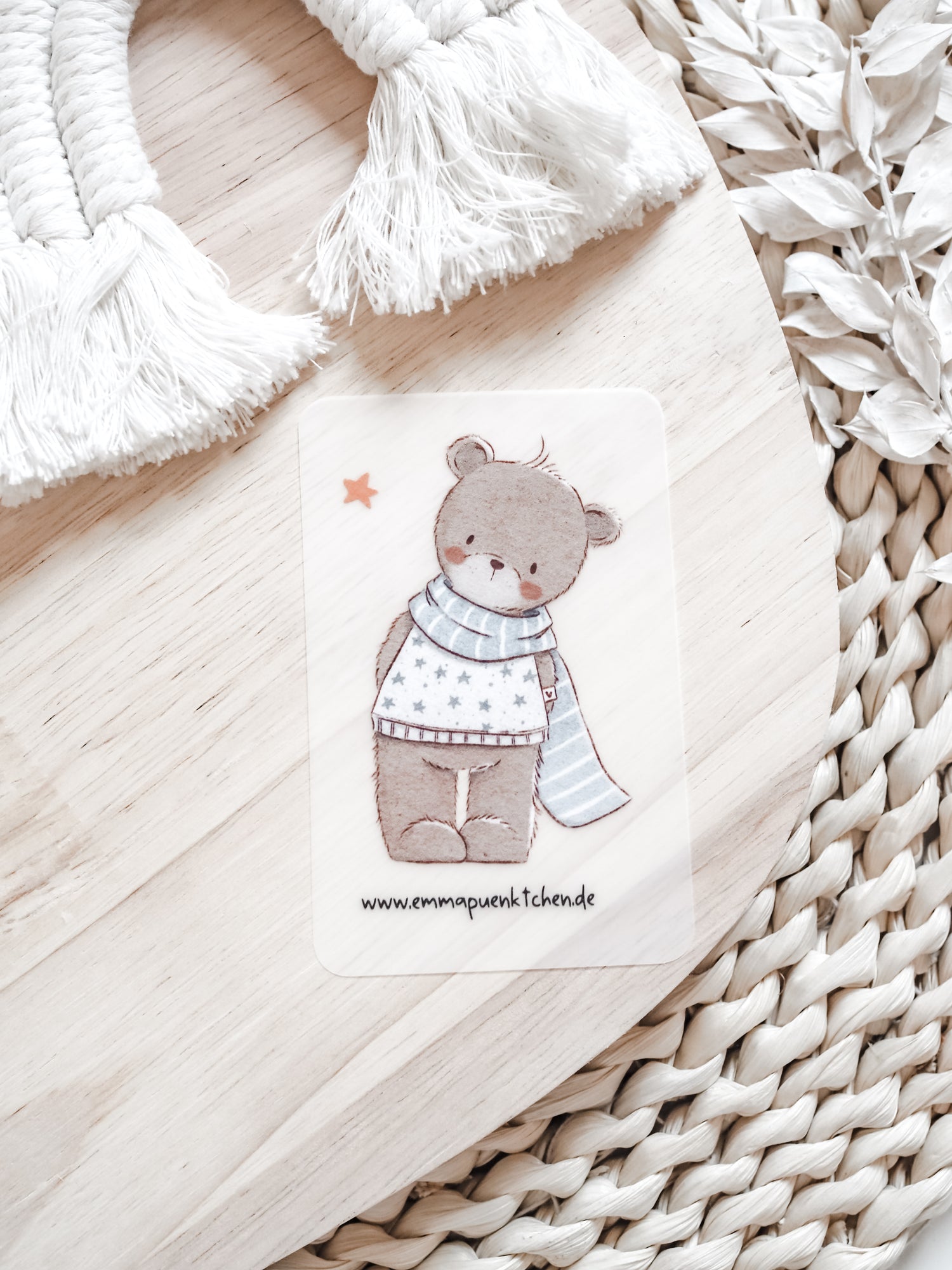 emmapünktchen ® Bügelbild randlos Bärchen