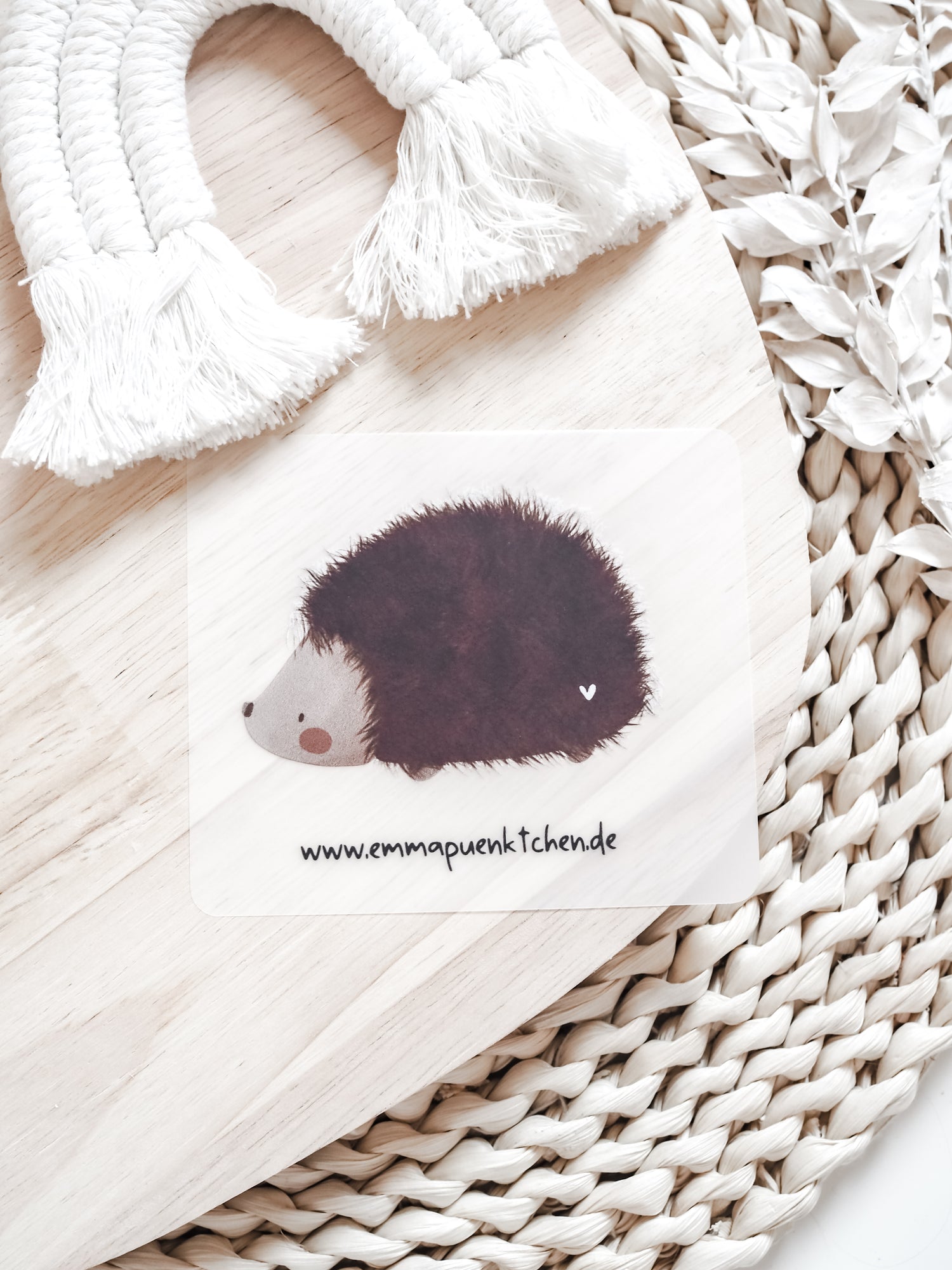 emmapünktchen ® Bügelbild randlos Igel