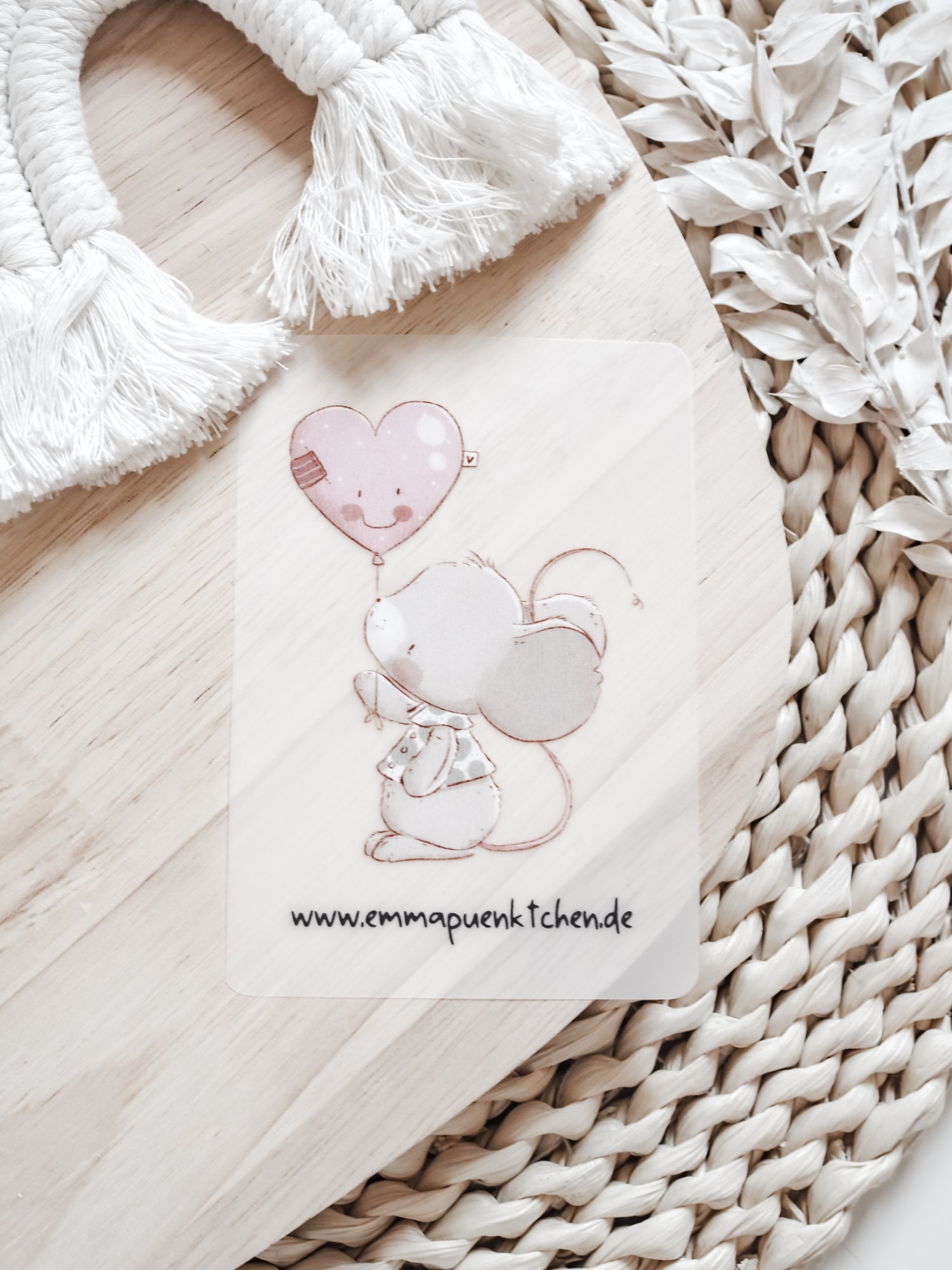 emmapünktchen ® Bügelbild randlos Mutmachmäuschen