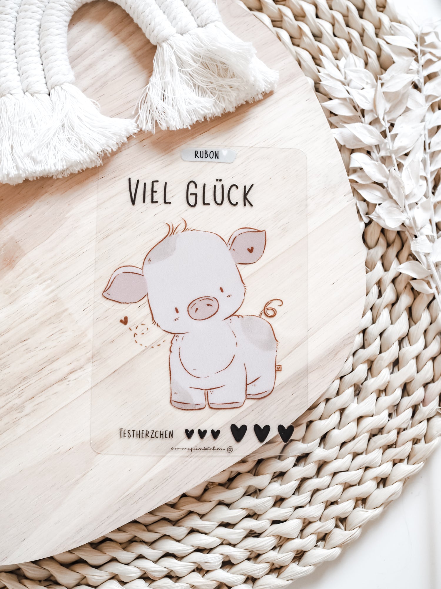 emmapünktchen ®   RubSticker - Viel Glück