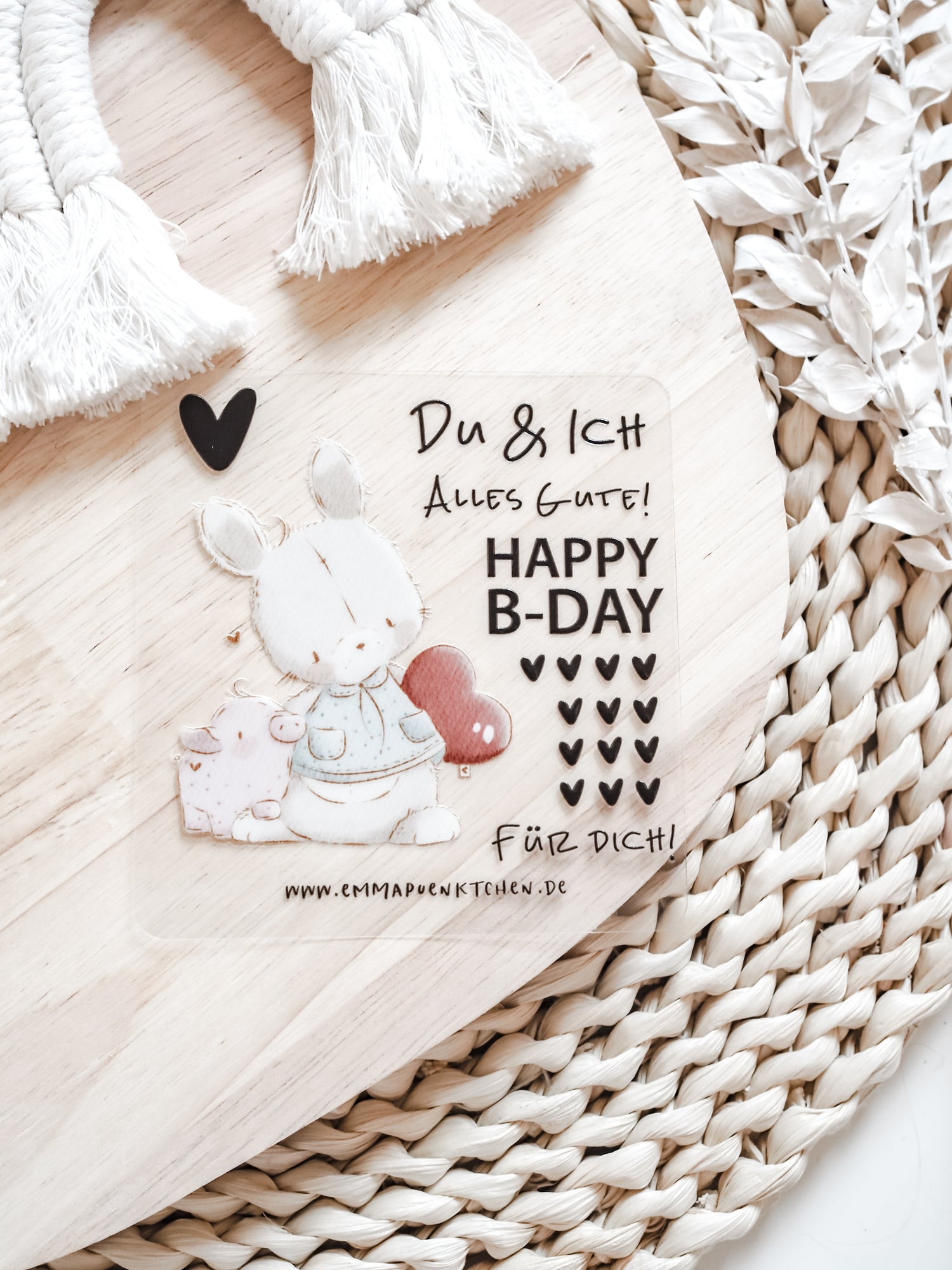 emmapünktchen ®  - RubSticker Du & Ich Hase