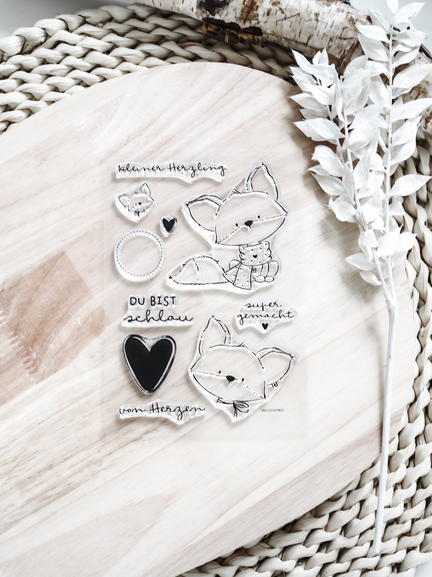 emmapünktchen - Wooden stamp gosling 2