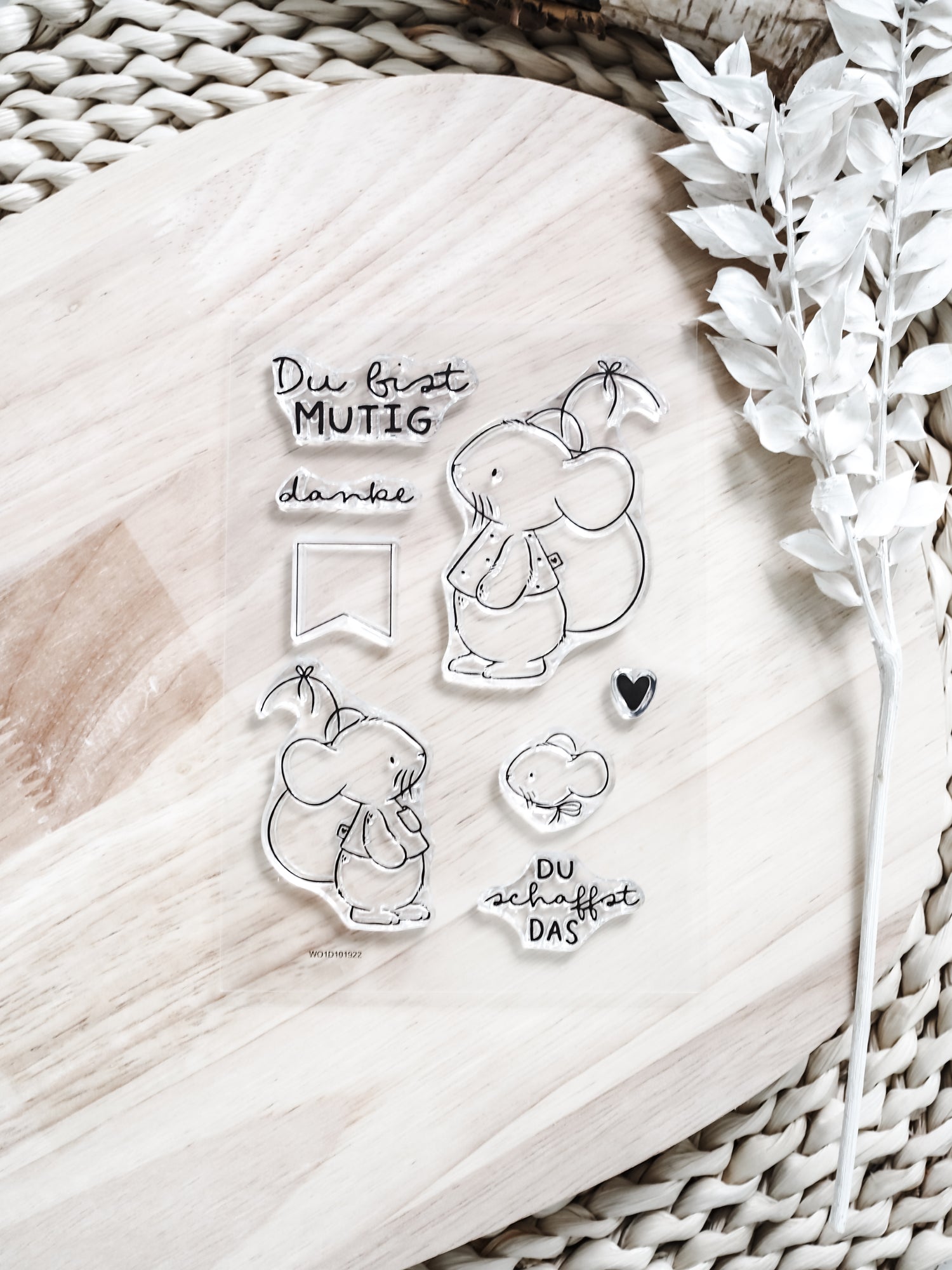 emmapünktchen - Wooden stamp gosling 2