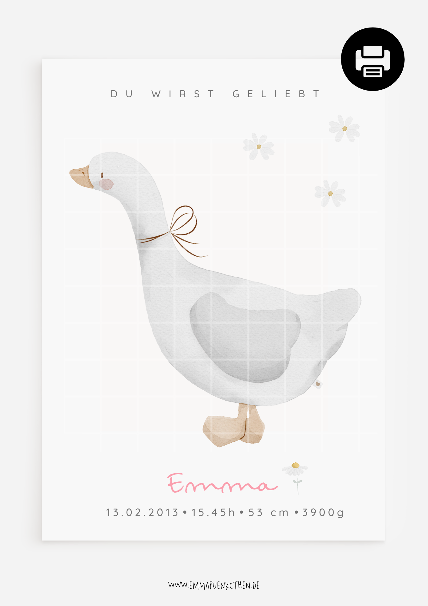 hej Lieblingsmoment - Gänschen Geburtsposter