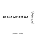Stempel-DUbistwunderbar