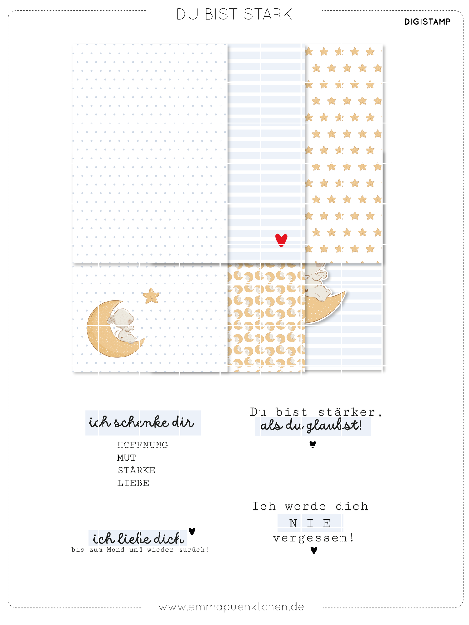 emmapünktchen ® DigiStamp - You are strong