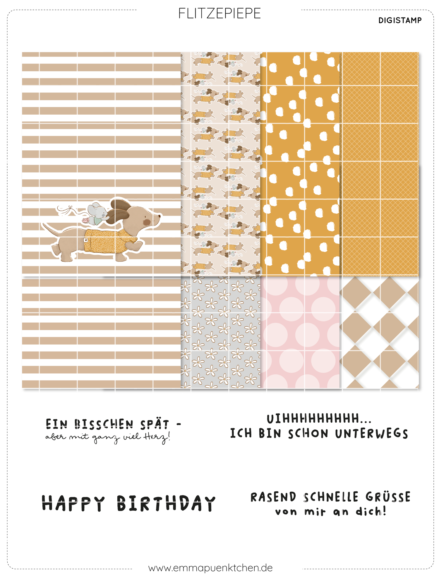 emmapünktchen ® - DigiStamp Flitzepiepe