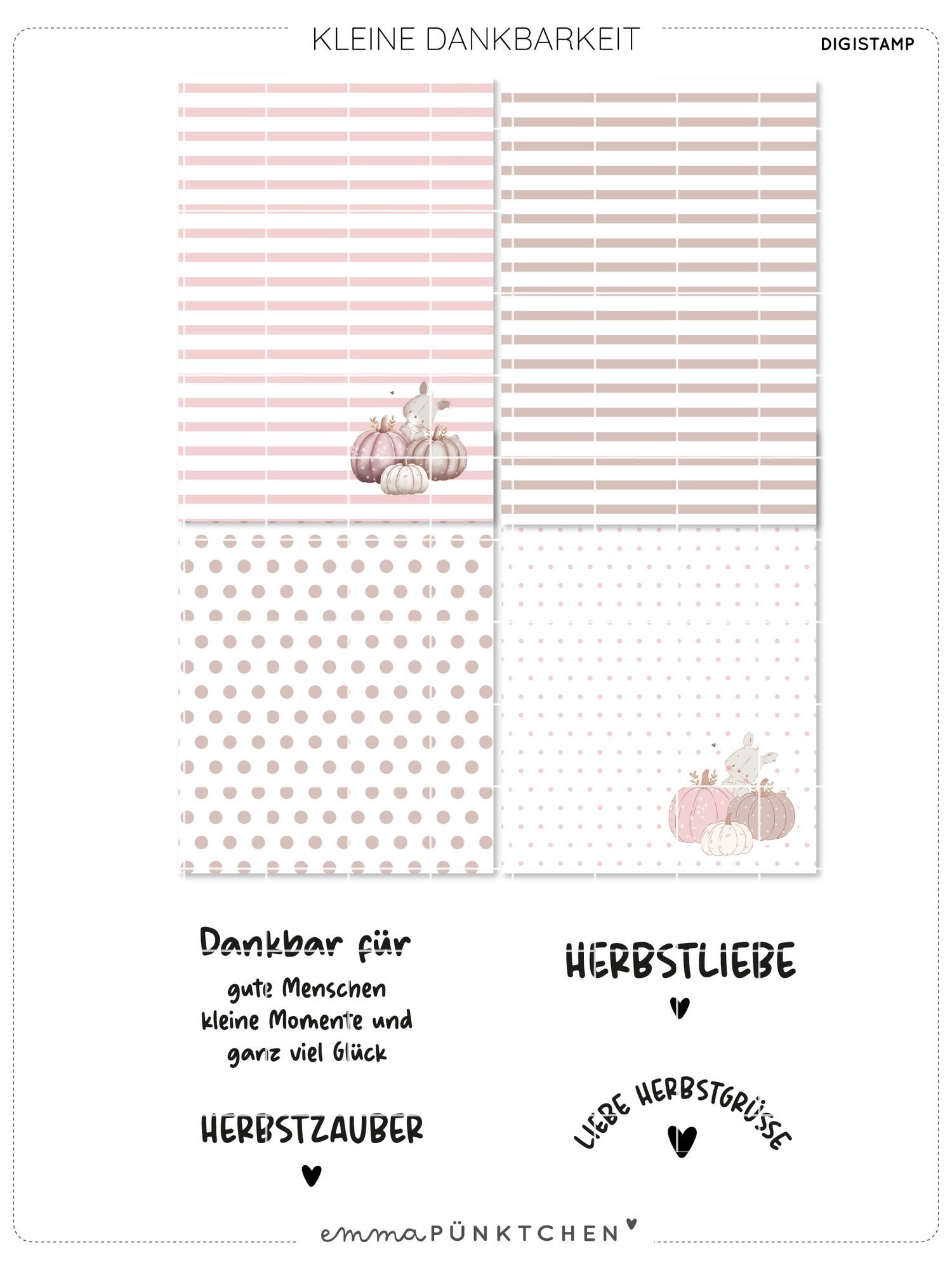 emmapünktchen ® - DigiStamp Kleine Dankbarkeit