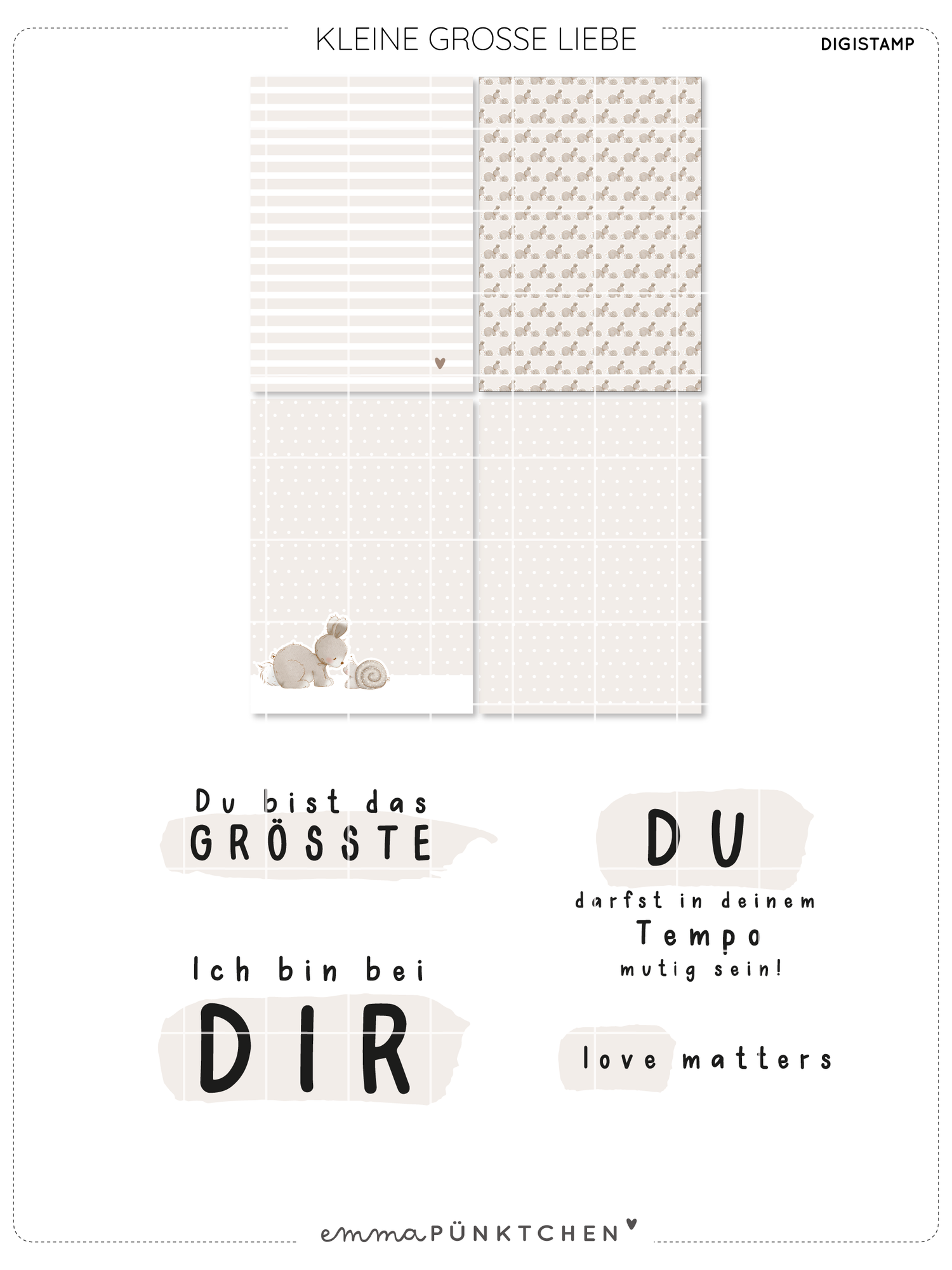 emmapünktchen ® - DigiStamp Kleine große Liebe