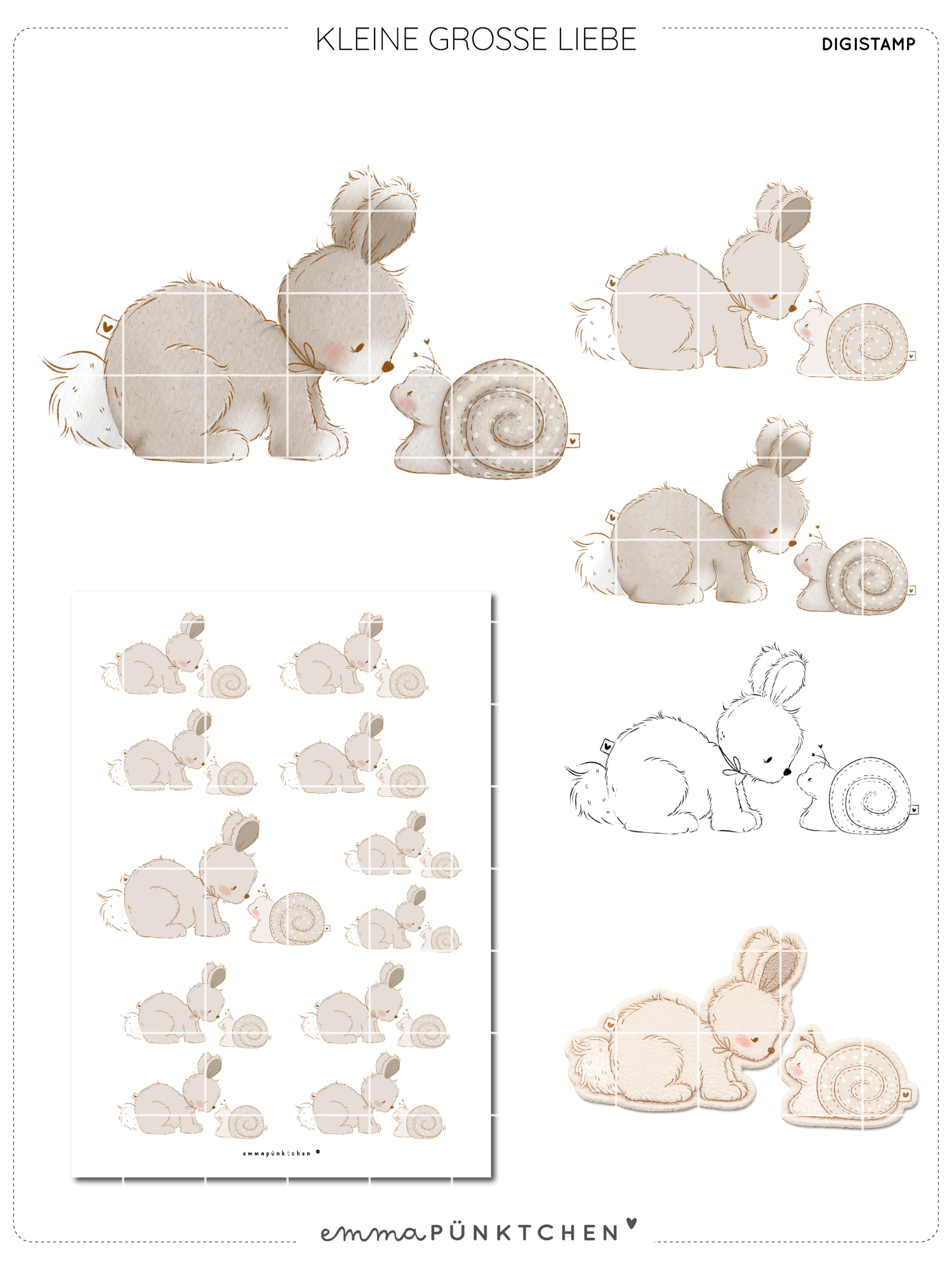 emmapünktchen ® - DigiStamp Kleine große Liebe