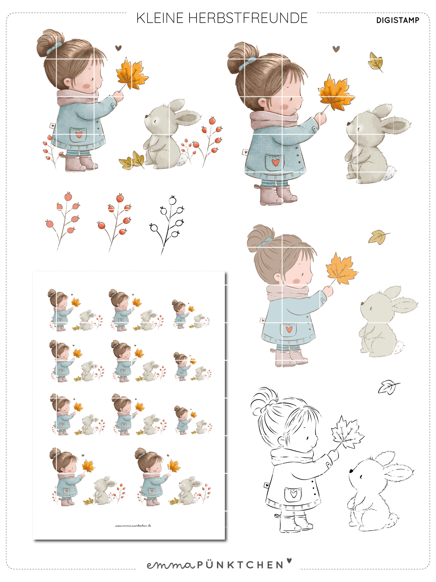 emmapünktchen ® - DigiStamp Kleine Herbstfreunde