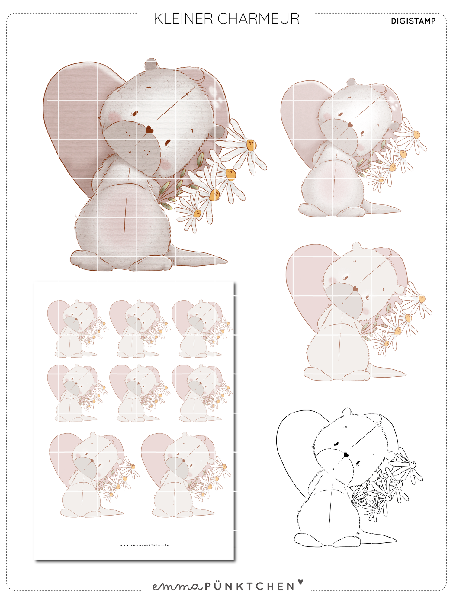 emmapünktchen ® - DigiStamp Kleiner Charmeur