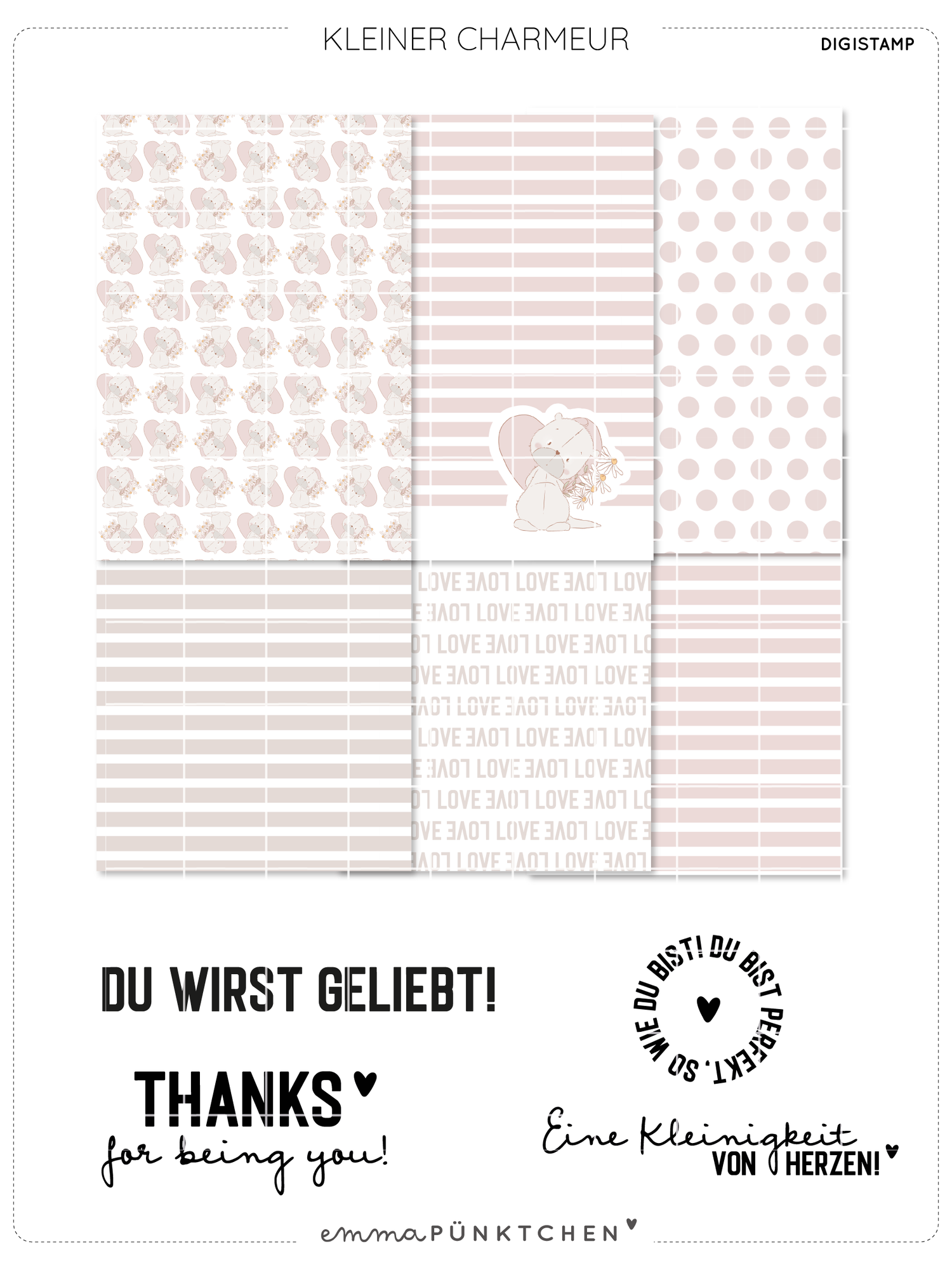 emmapünktchen ® - DigiStamp Kleiner Charmeur