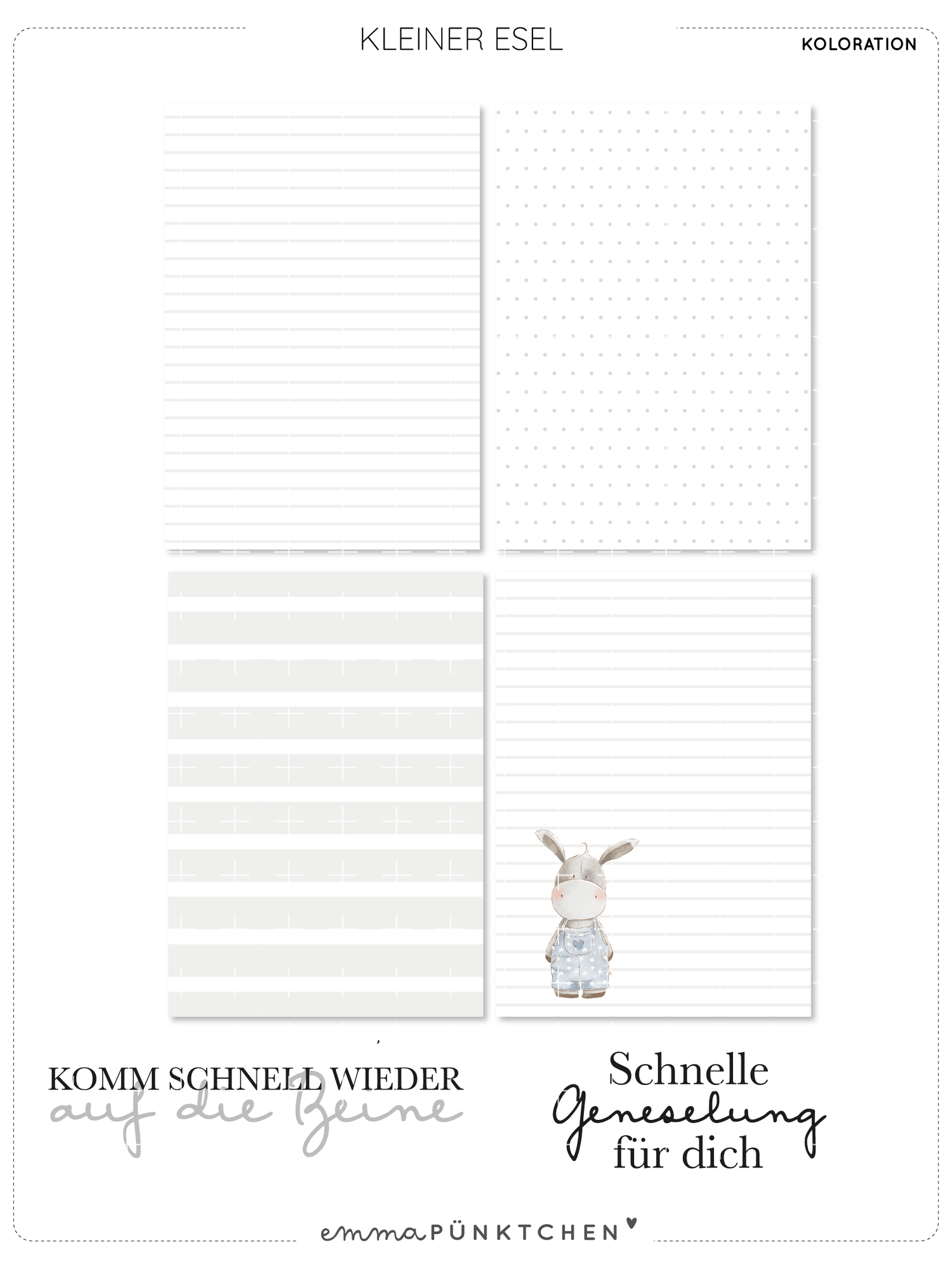 emmapünktchen ® - DigiStamp Kleiner Esel