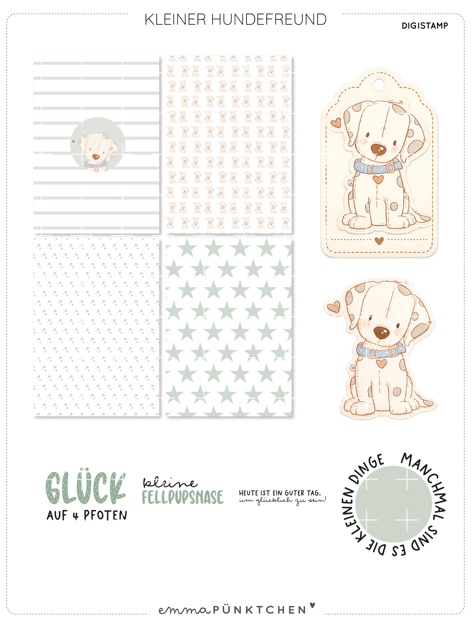 emmapünktchen ® - DigiStamp Kleiner Hundefreund