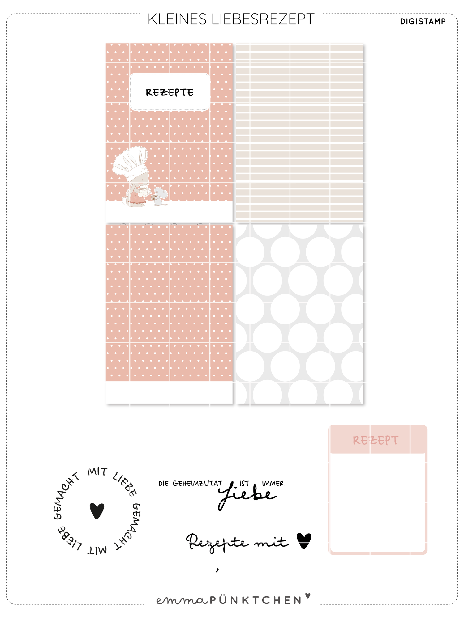 emmapünktchen ® - DigiStamp Kleines Liebesrezept