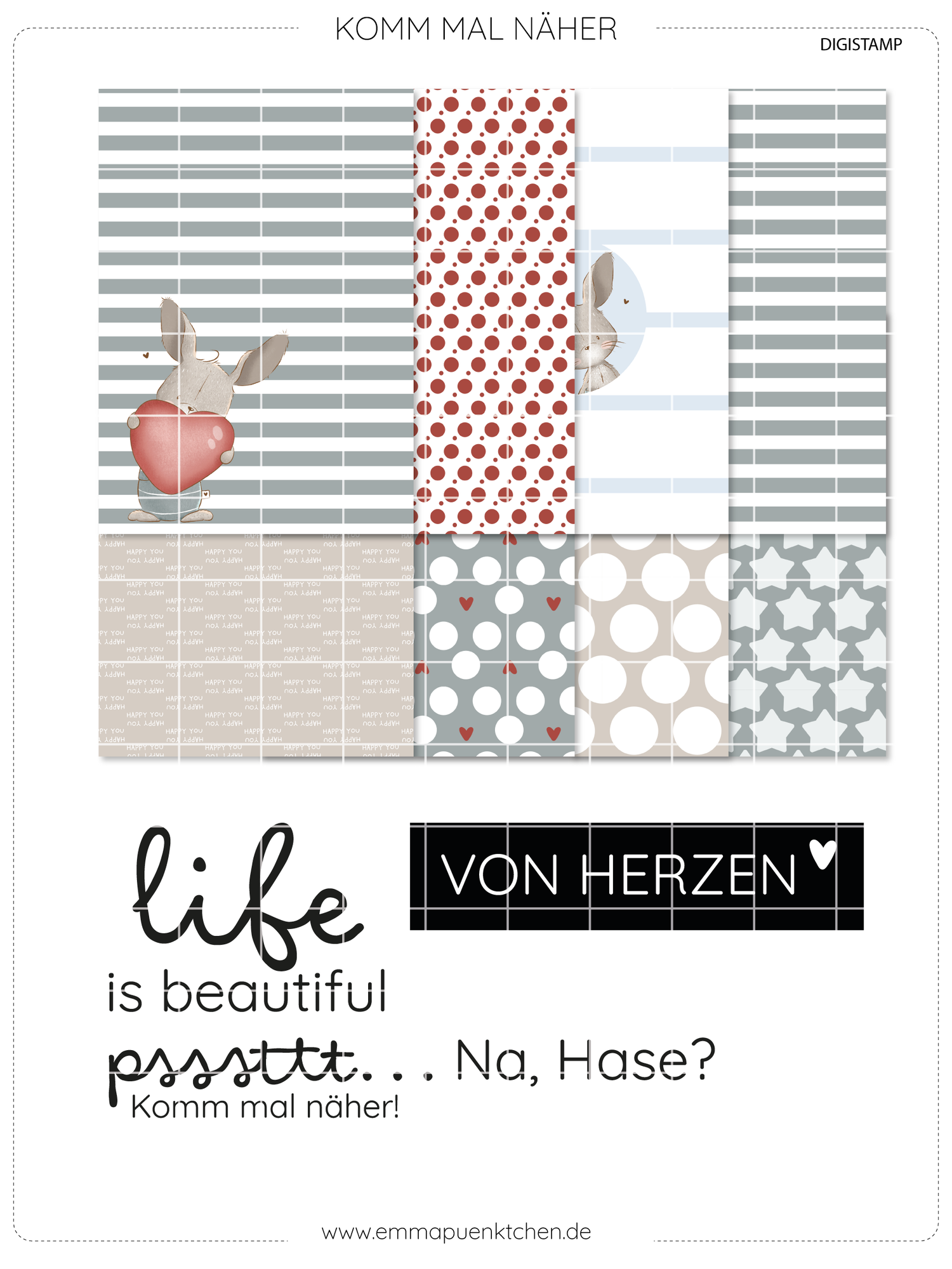 emmapünktchen ® - DigiStamp Komm mal näher