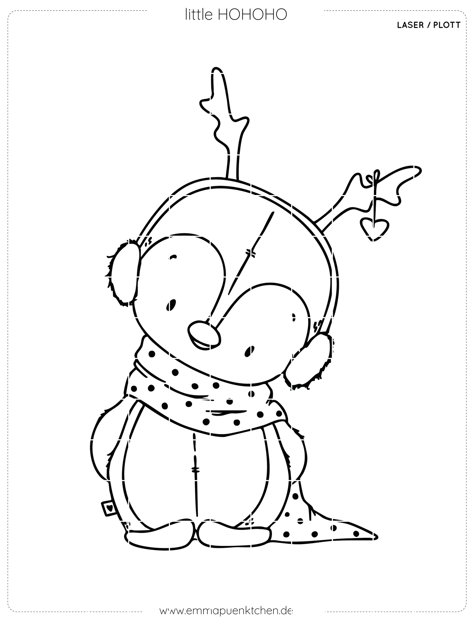 emmapünktchen ®  - Laser- Plottdatei Little HOHOHO