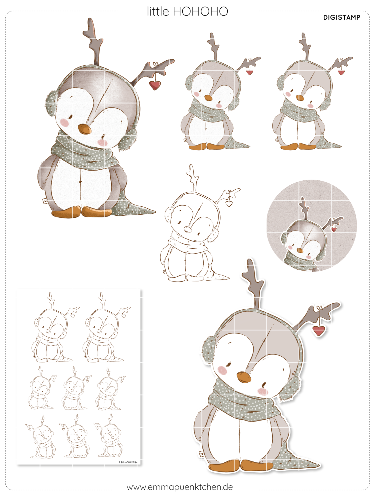 emmapünktchen ® - DigiStamp little HOHOHO