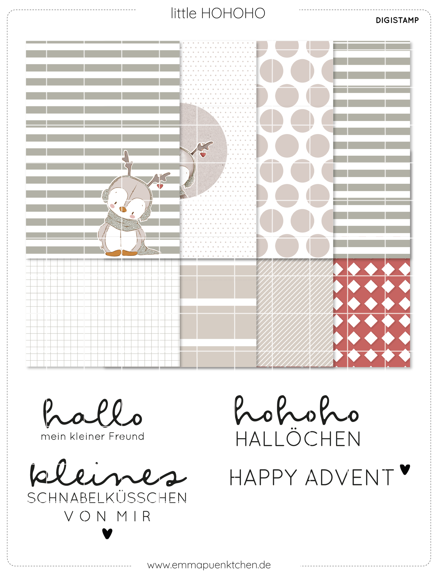 emmapünktchen ® - DigiStamp little HOHOHO