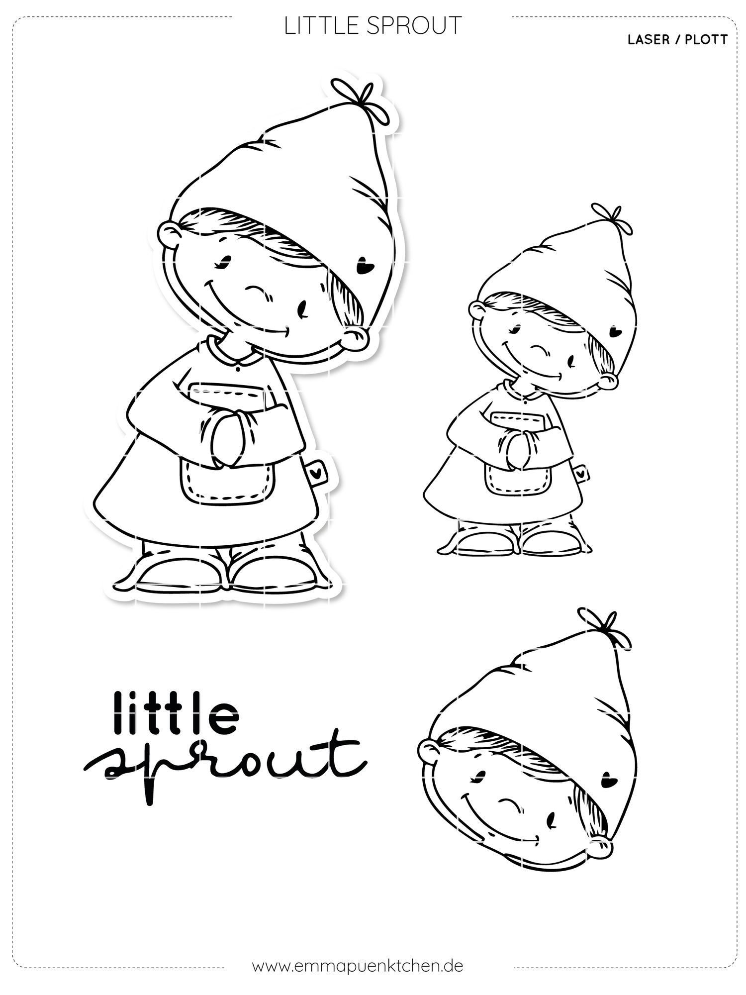 emmapünktchen ®  Laser- Plottdatei - Little Sprout