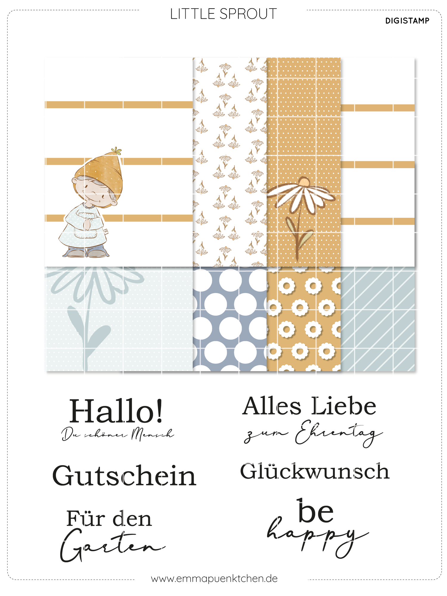 emmapünktchen ® - DigiStamp Little Sprout